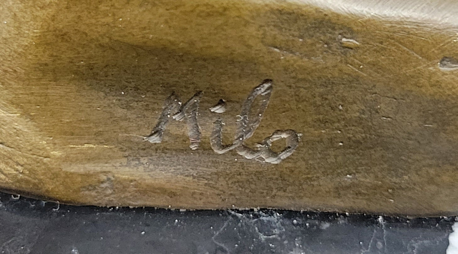 Milo`s Erotic Art Deco Bronze: Lustful Devil Satyr Faun Sculpture - Unique Decor