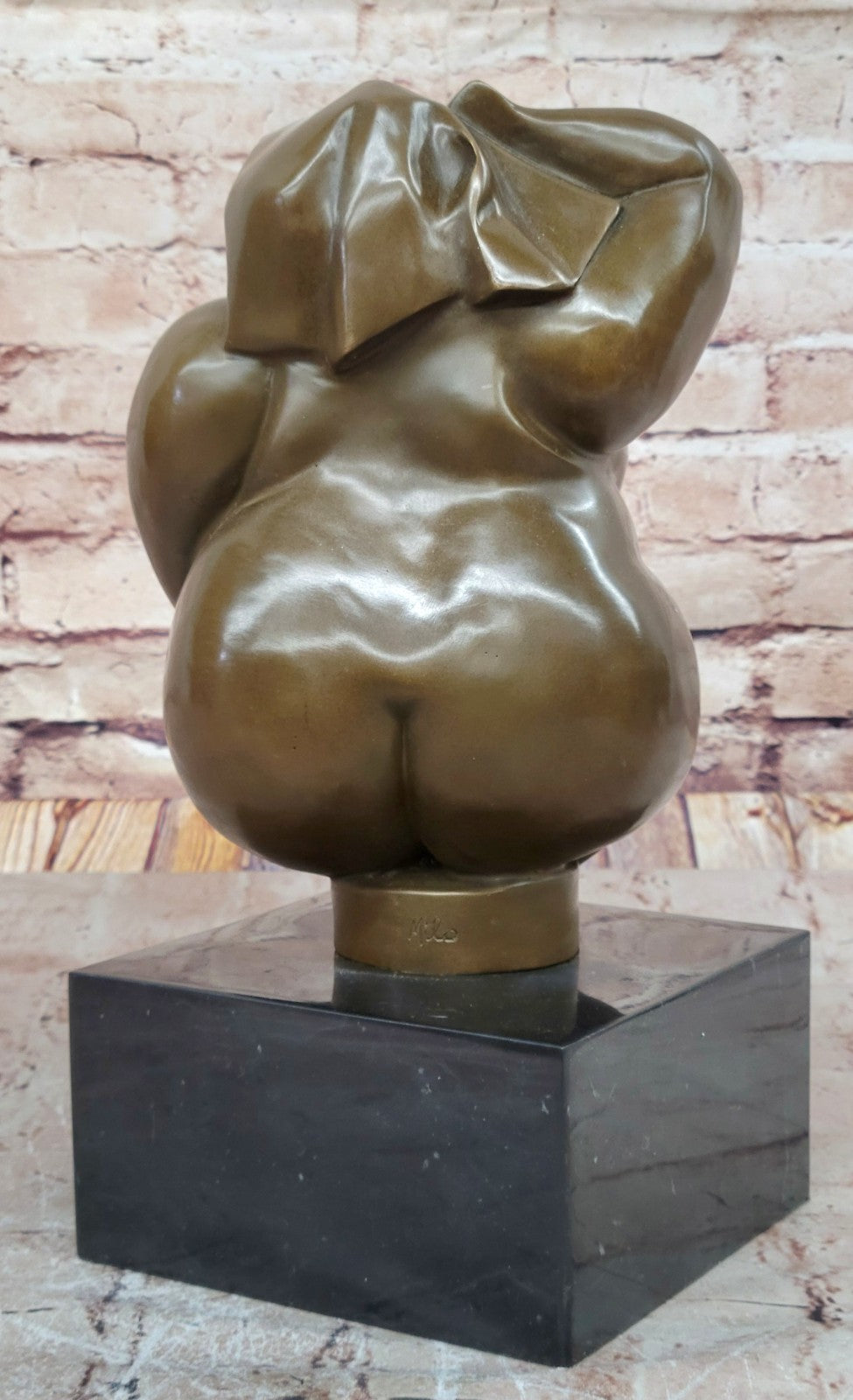 Cubby Nude Woman Bronze Figurine Handcrafted by Milo Figurine