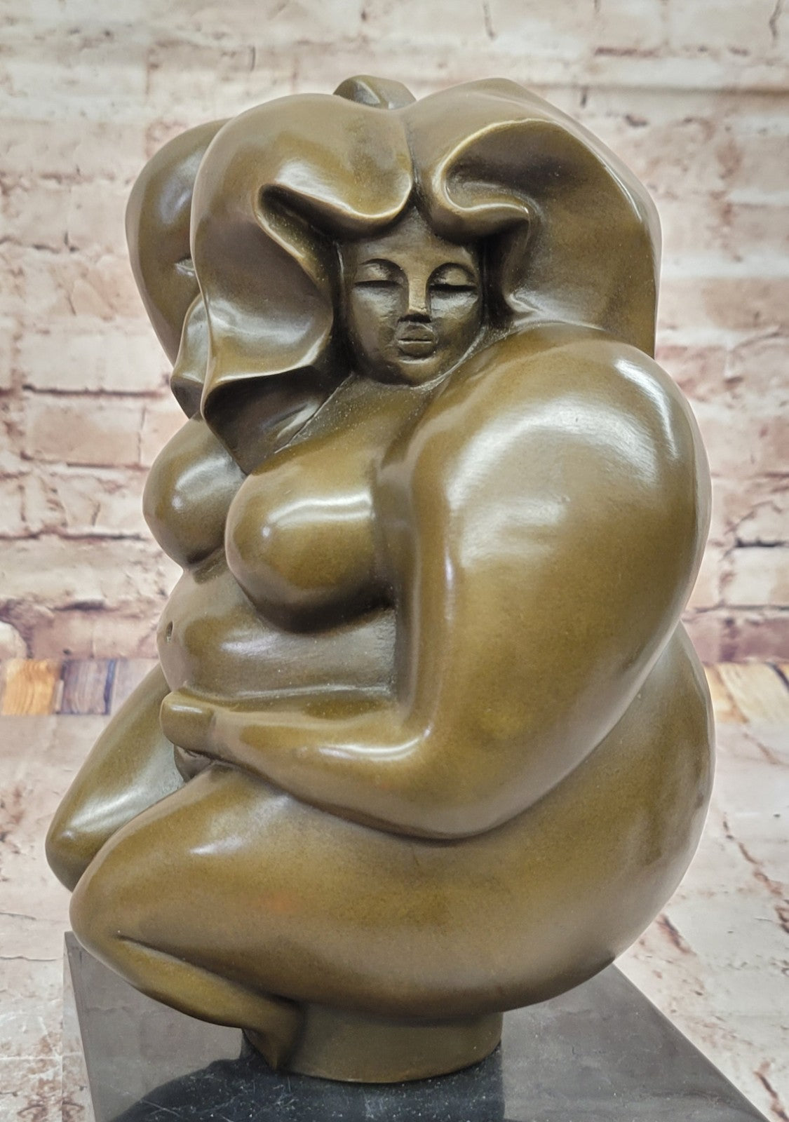 Cubby Nude Woman Bronze Figurine Handcrafted by Milo Figurine