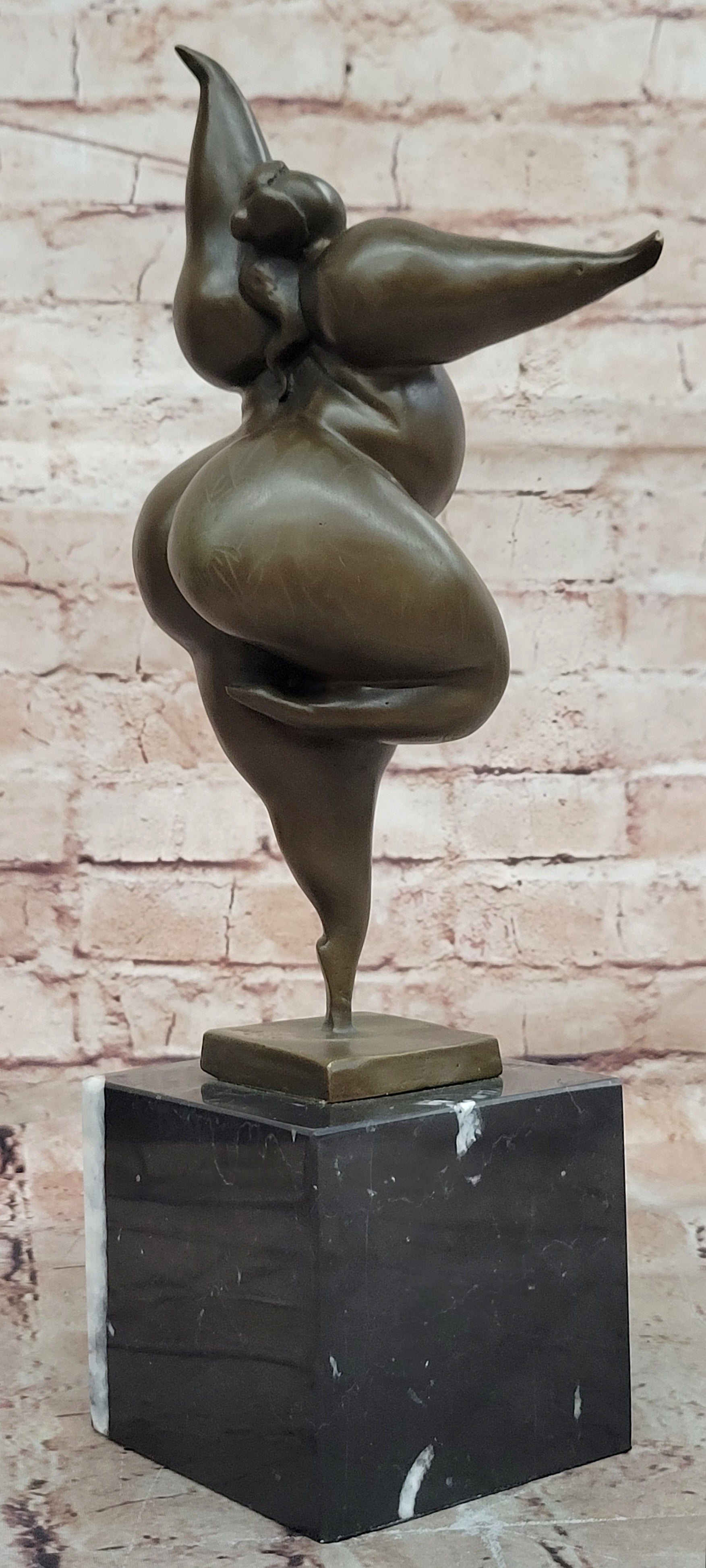 Abstract Modern Erotic Art Baby Got Back Bronze Sculpture Original Figurine Sale