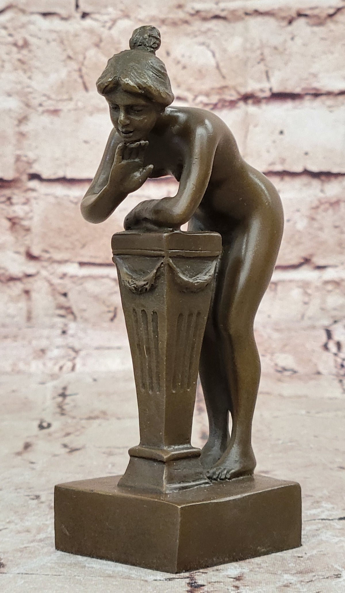 Bergman Vintage Bronze Sculpture Decor Faun Satyr And Bookends Hot Cast Art Sale