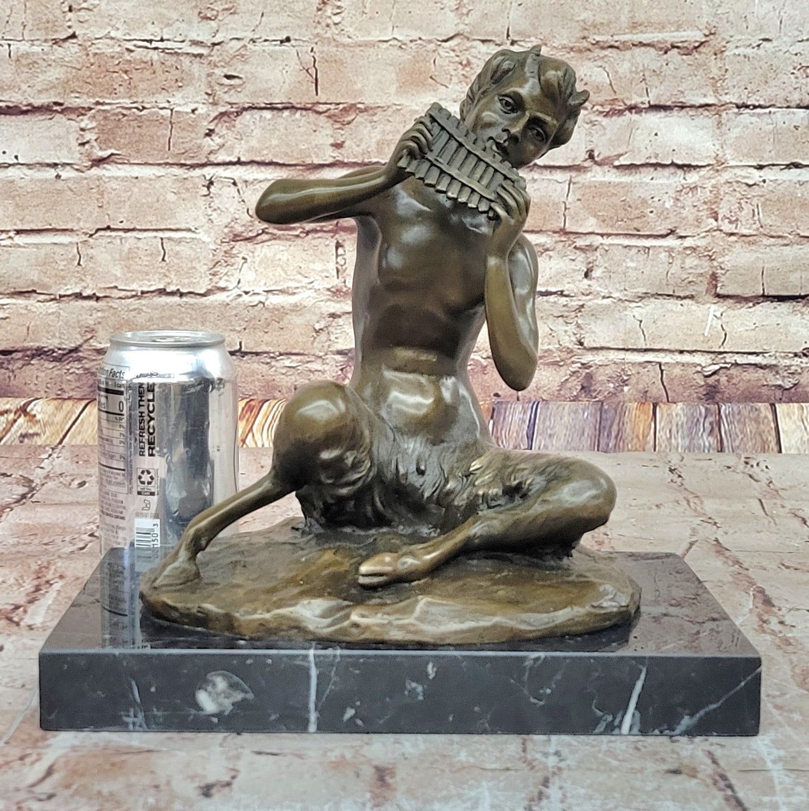 Grand Tour Bronze Satyr Dancing Satyr. Hot Cast with dark patina Sculpture Decor
