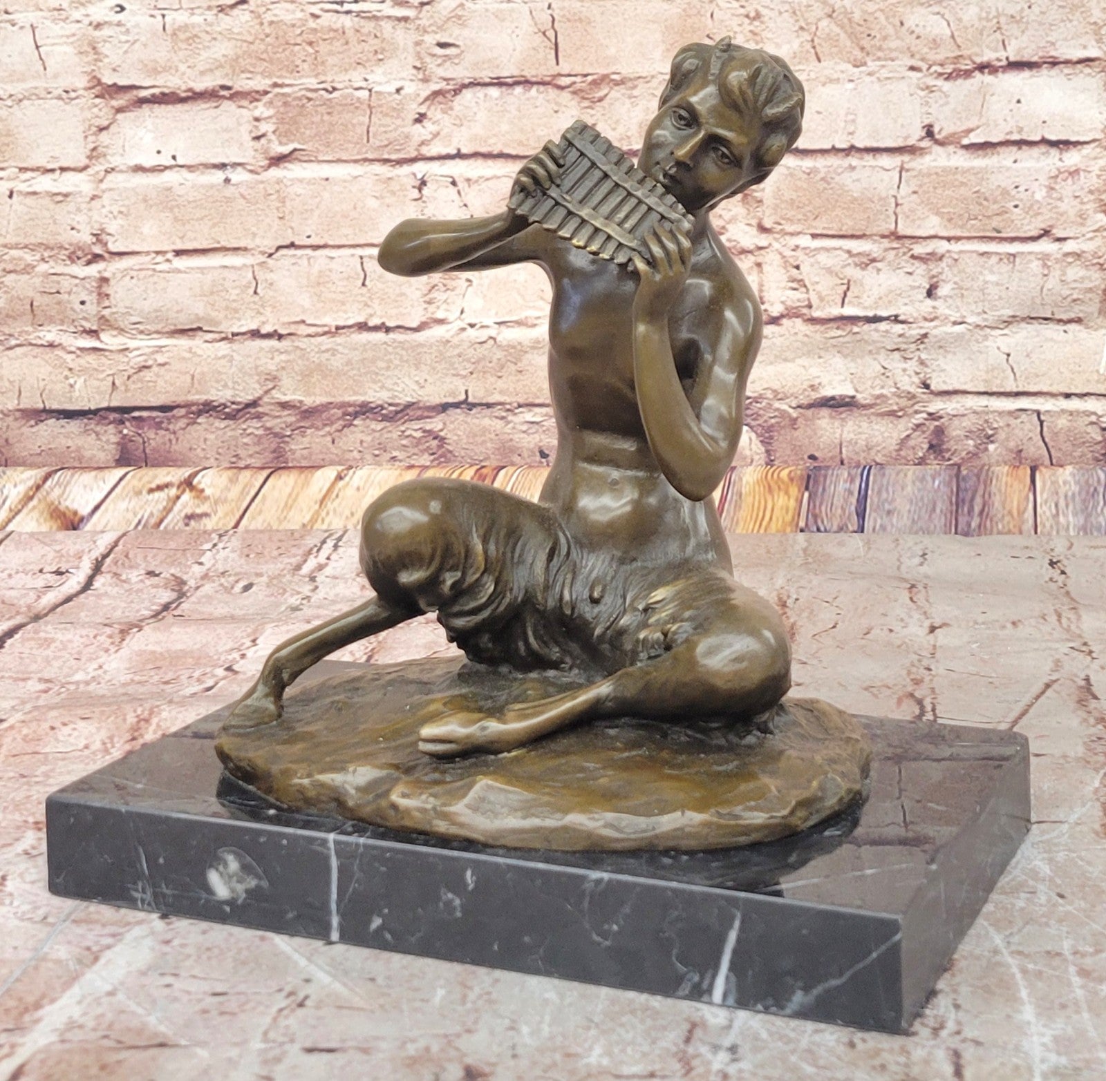 Grand Tour Bronze Satyr Dancing Satyr. Hot Cast with dark patina Sculpture Decor