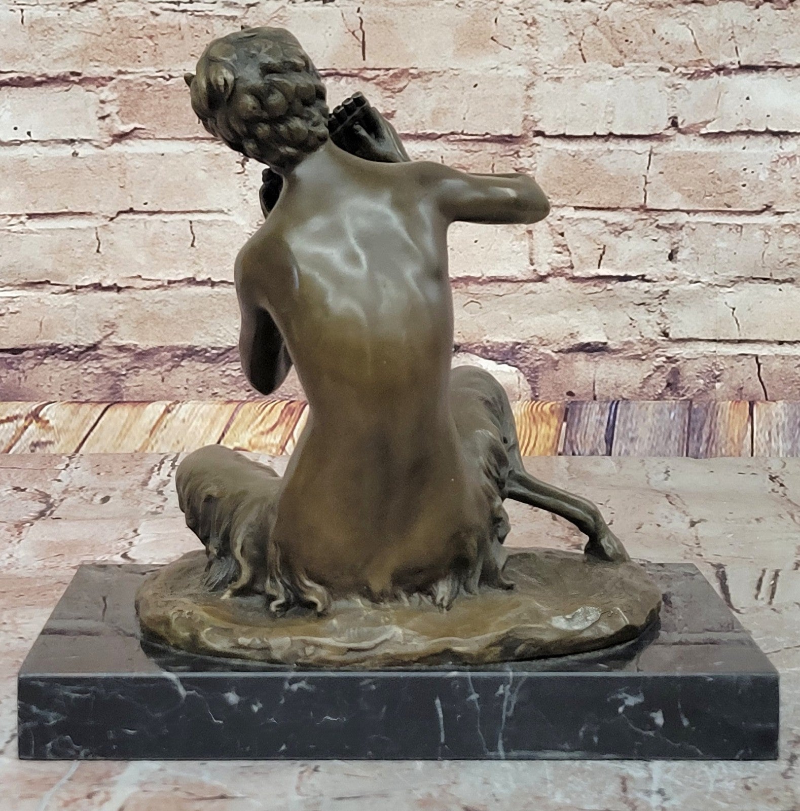 Grand Tour Bronze Satyr Dancing Satyr. Hot Cast with dark patina Sculpture Decor