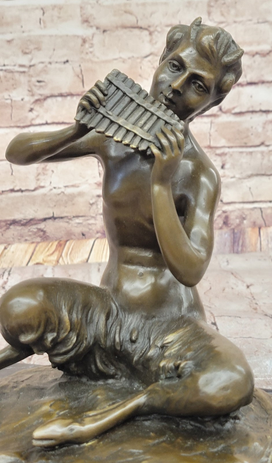 Grand Tour Bronze Satyr Dancing Satyr. Hot Cast with dark patina Sculpture Decor