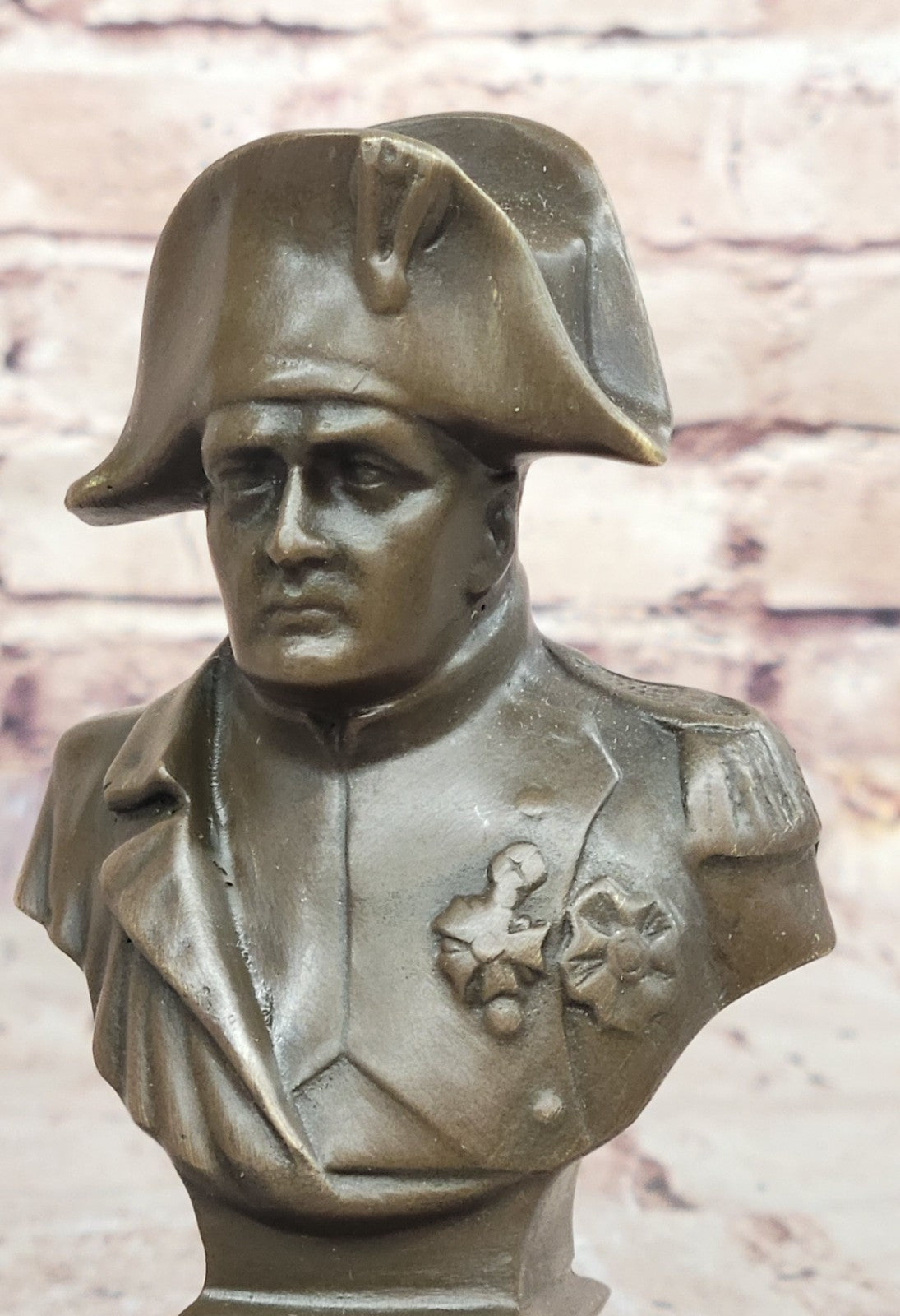 Great french bust of young napoleon Bonaparte ormolu bronze sculpture figurine