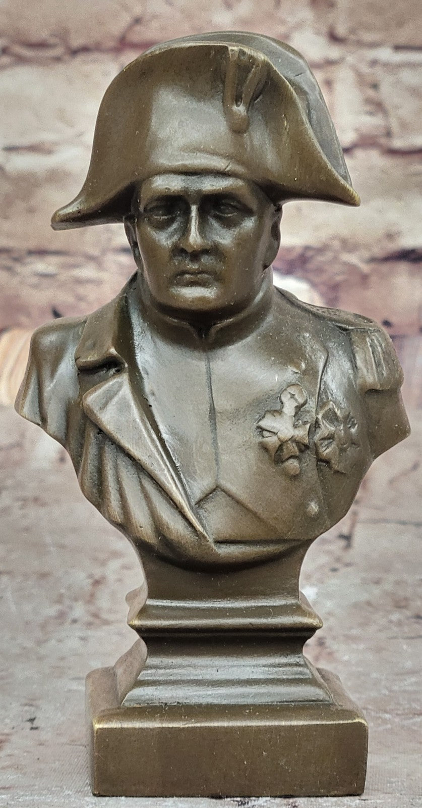 Great french bust of young napoleon Bonaparte ormolu bronze sculpture figurine