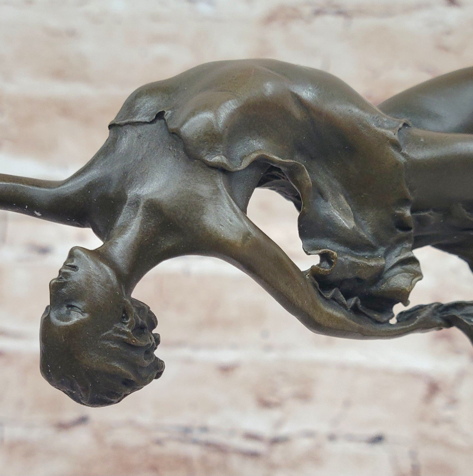 Aldo Vitaleh Prima Ballerina Bronze Sculpture Art Deco Marble Base Figurine Gift