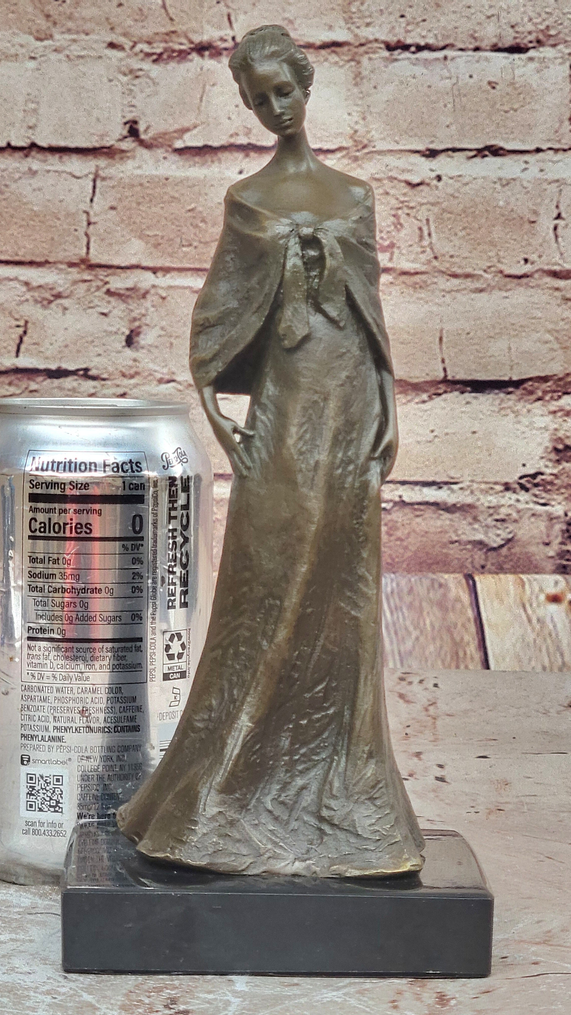 French Victorian Lady Vitaleh Elegant Pose Bronze Sculpture Statue Figurine SALE