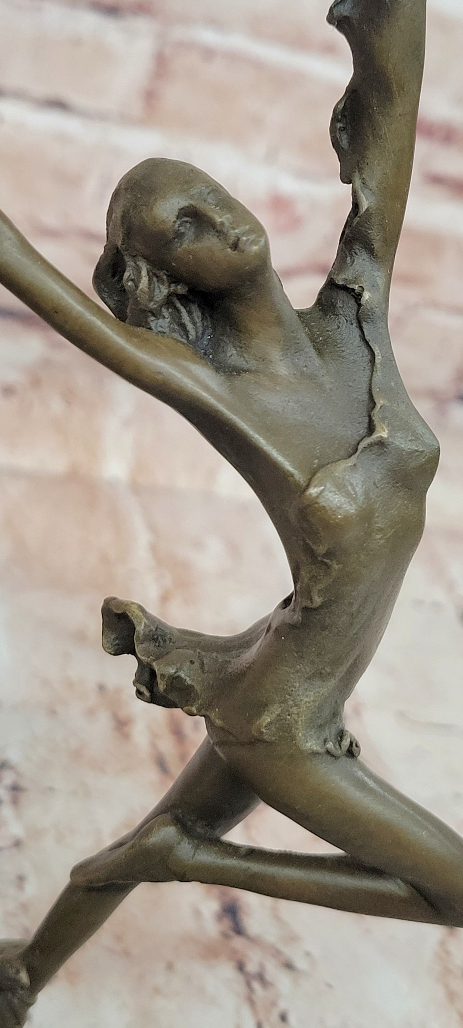 Bronze Sculpture by Italian Artist Aldo Vitaleh Dancer Ballerina Home Office