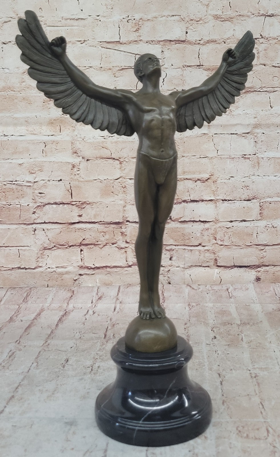 Bronze Sculpture Hand Made Nude Male Angel Bronze Classic Artwork Figurine Sale