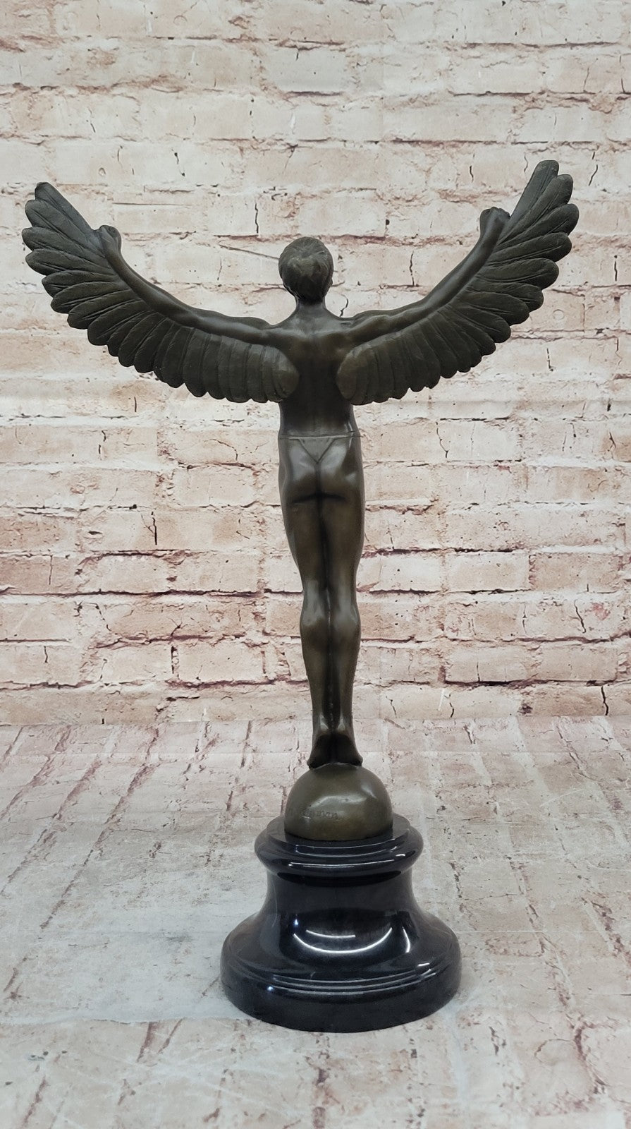 Bronze Sculpture Hand Made Nude Male Angel Bronze Classic Artwork Figurine Sale
