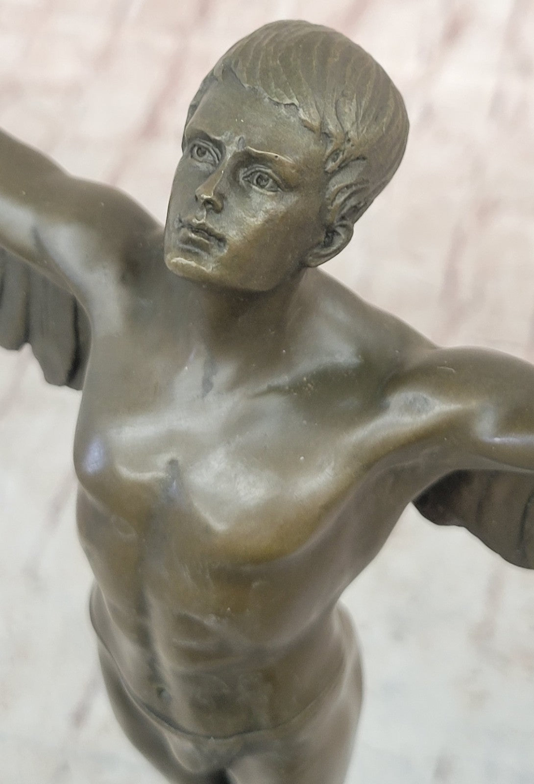 Bronze Sculpture Hand Made Nude Male Angel Bronze Classic Artwork Figurine Sale