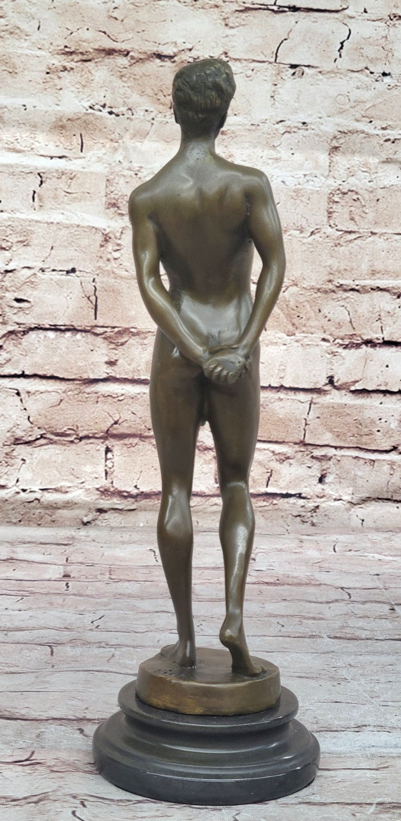 NUDE MALE STATUE MAN SCULPTURE GAY ART BRONZE STATUES HOT CAST DETAILED FIGURINE