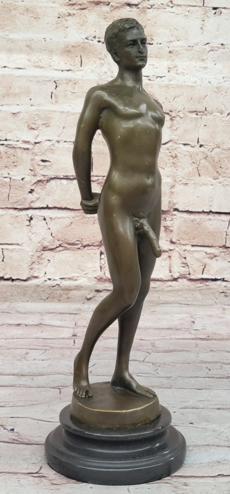 NUDE MALE STATUE MAN SCULPTURE GAY ART BRONZE STATUES HOT CAST DETAILED FIGURINE
