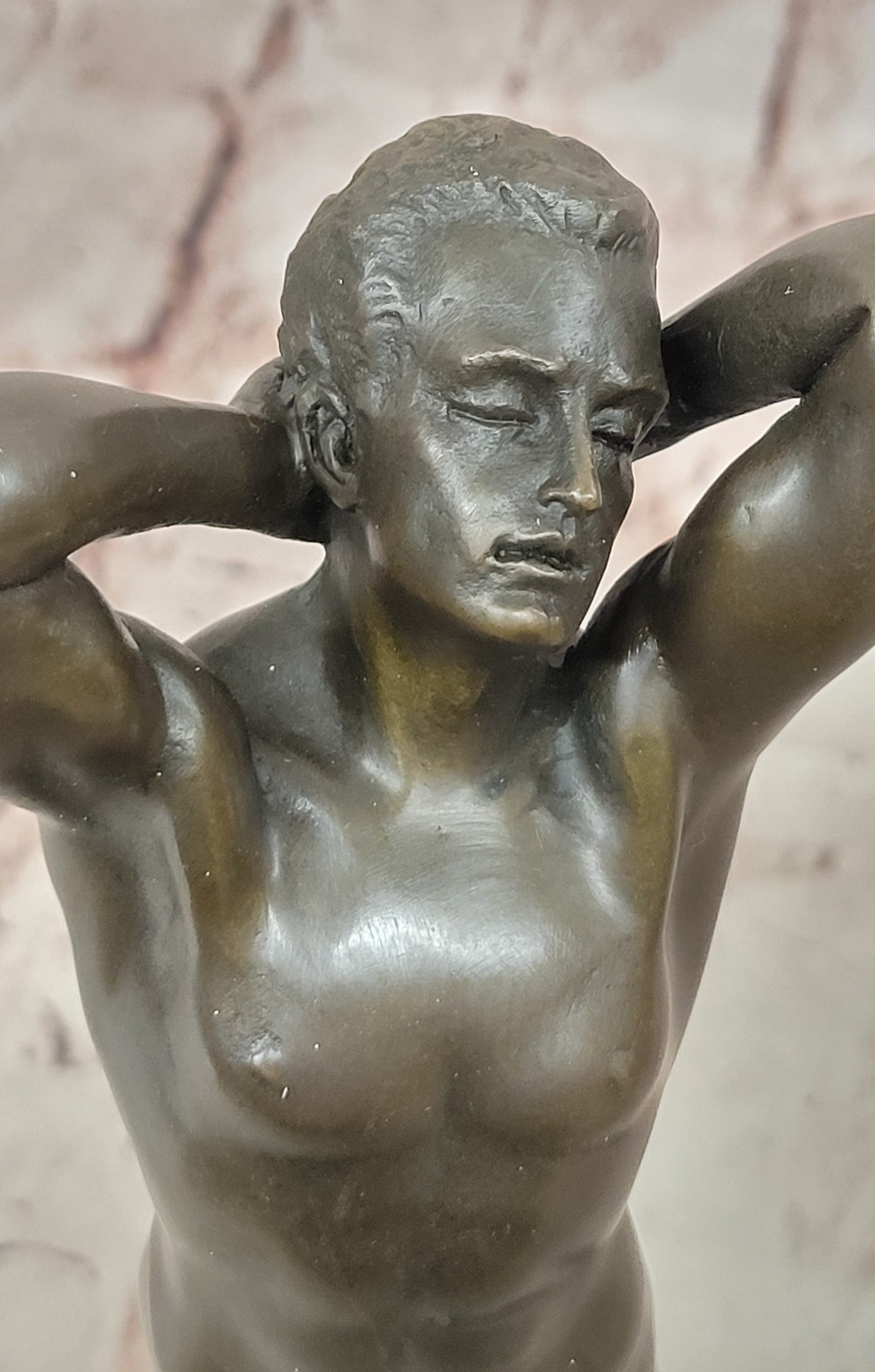 Handmade Nude Male Bronze Statue – Bold Gay Art Sculpture by Nick for Modern Décor