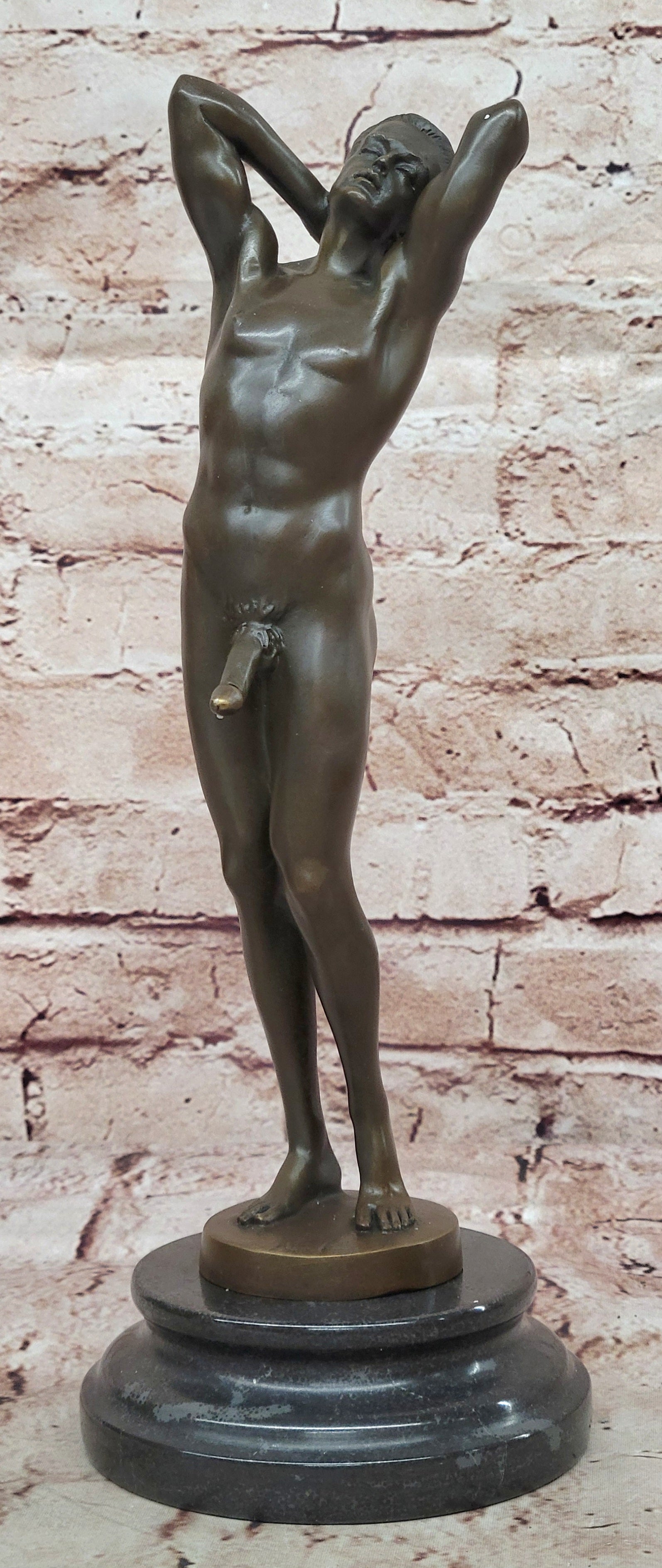 NUDE MALE STATUE MAN SCULPTURE GAY ART BRONZE STATUES FIGURINE ART FIGURE DECOR
