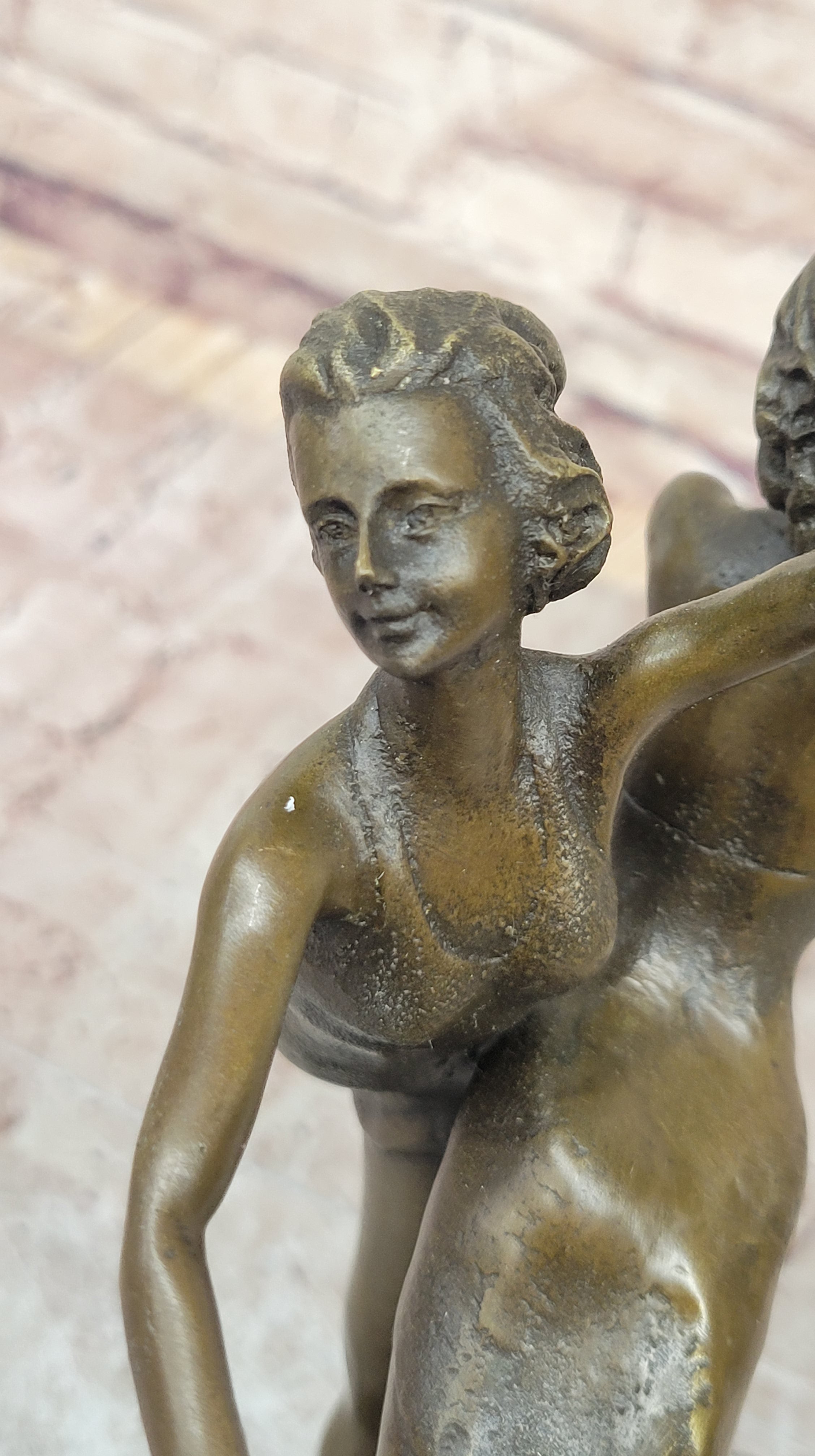 Handcrafted bronze sculpture SALE Dancer Twins Gemini Vitaleh Original*