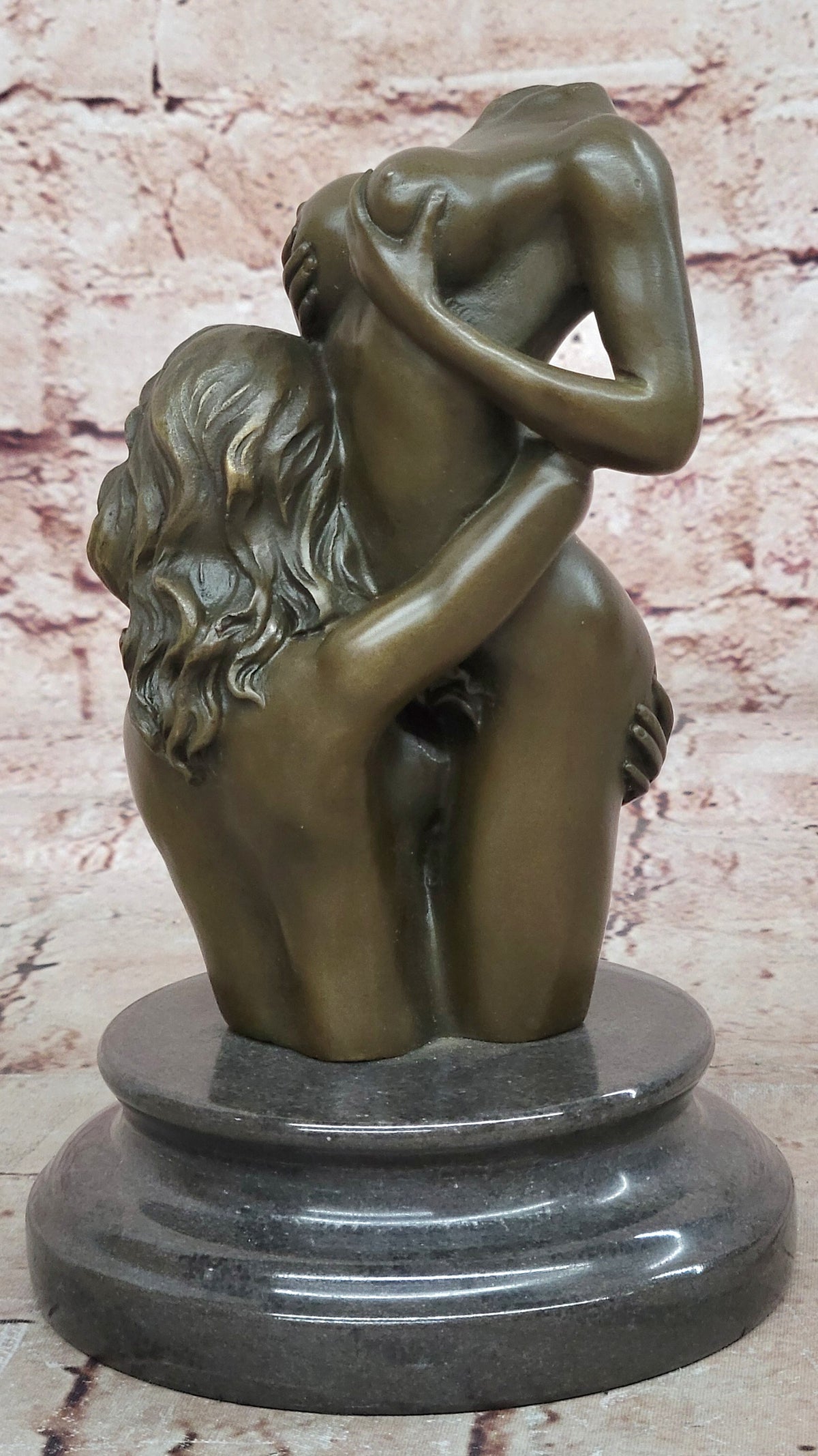 Two Nude Female Abstract Modern Bronze Sculpture Statue Figurine Figure Deal