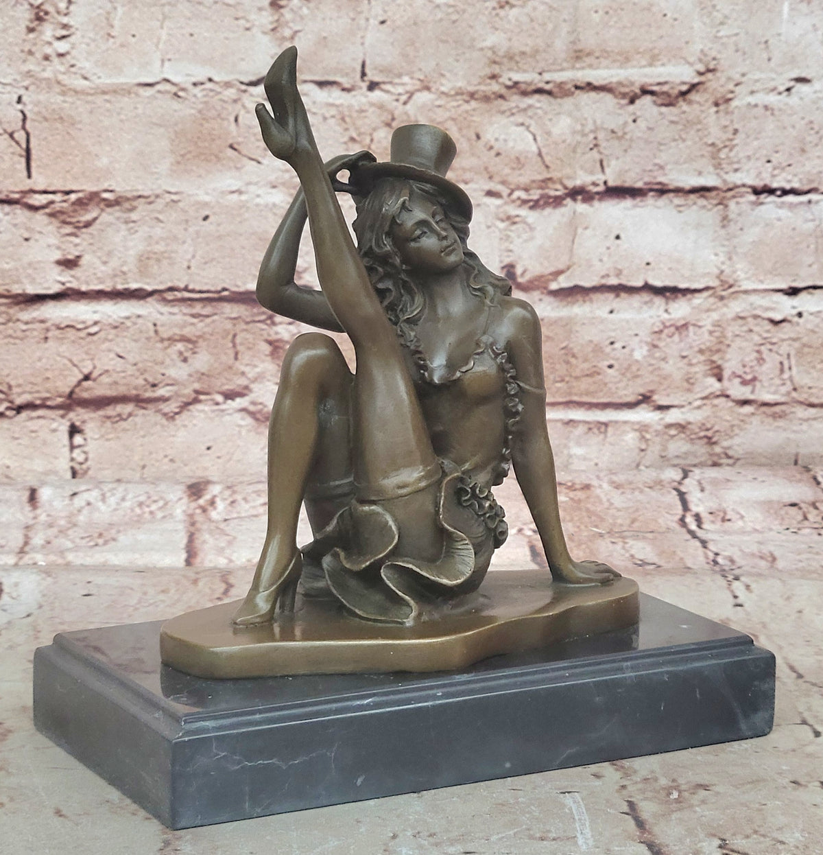 Handcrafted Detailed Beautiful Dancer By Renown French Artist Jean Patoue Bronze