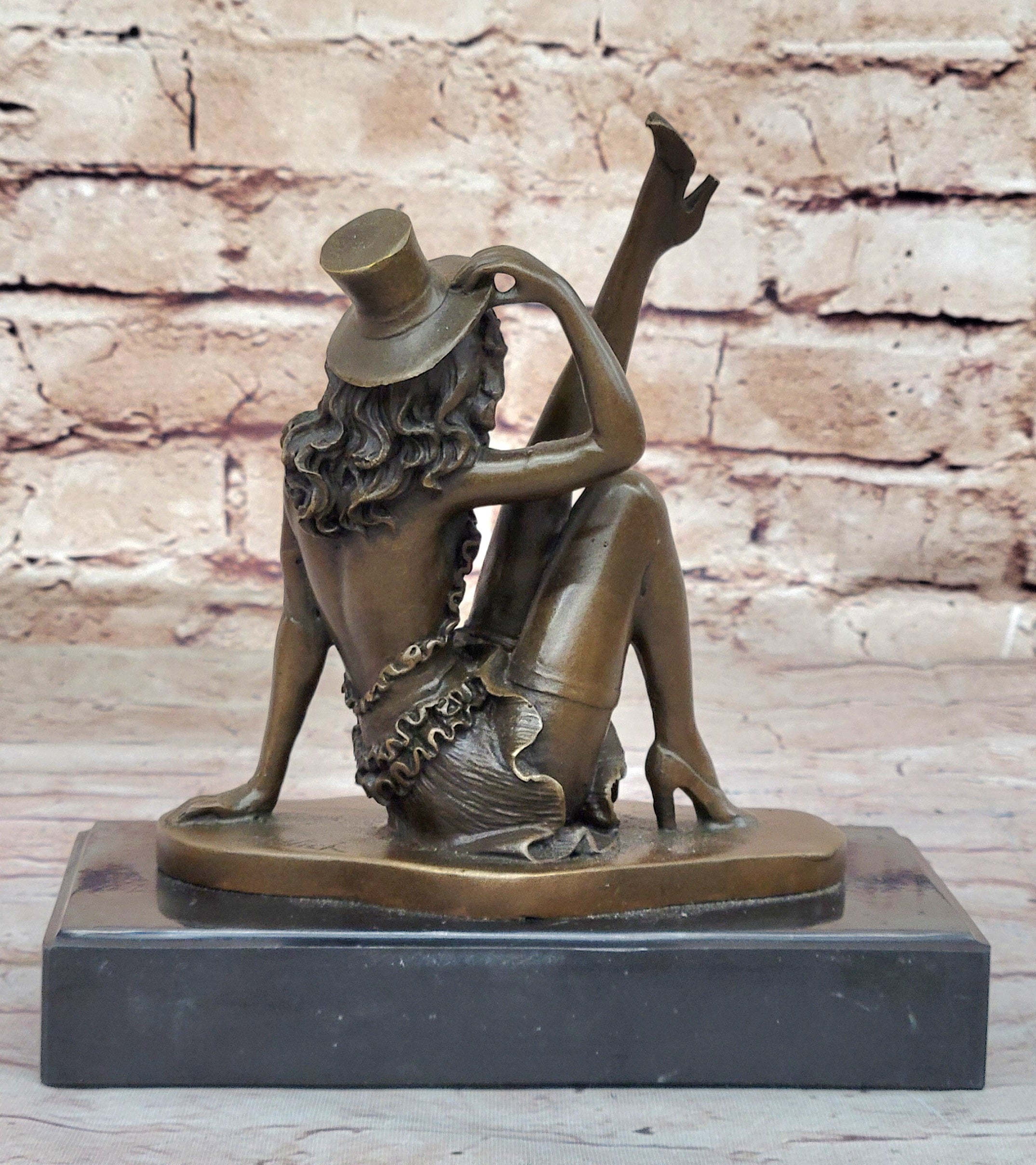 Handcrafted Detailed Beautiful Dancer By Renown French Artist Jean Patoue Bronze