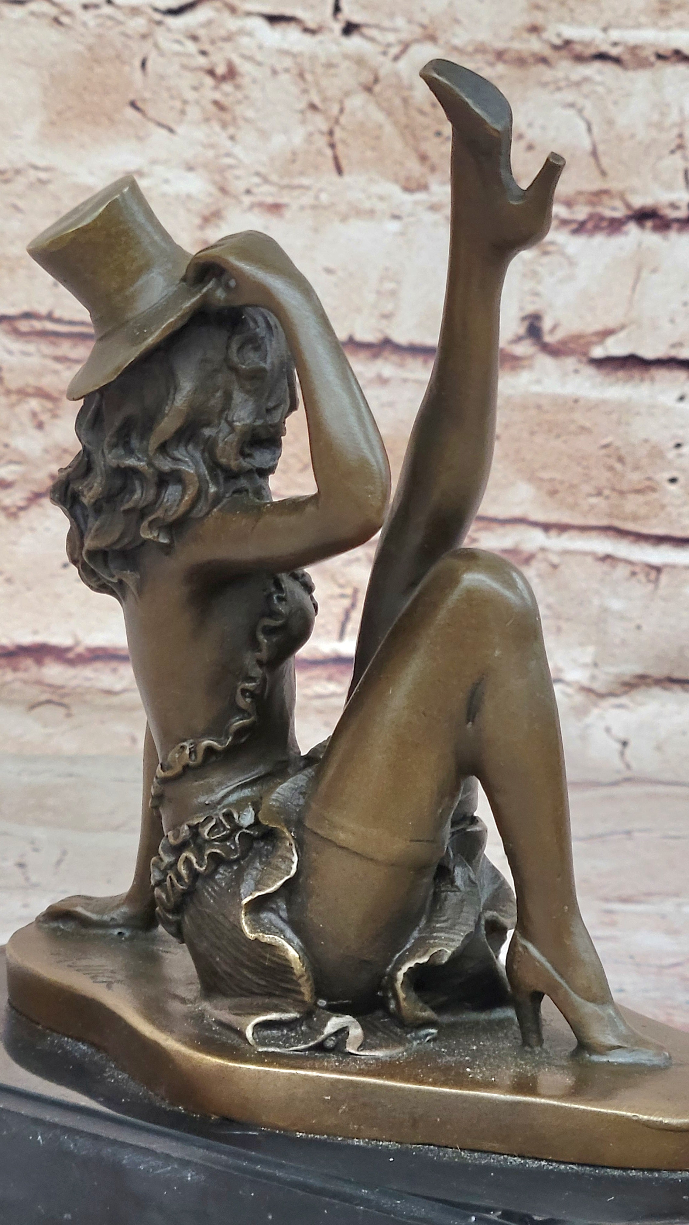 Handcrafted Detailed Beautiful Dancer By Renown French Artist Jean Patoue Bronze