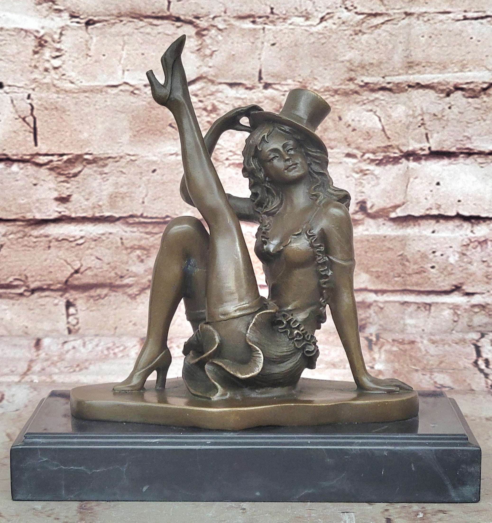 Handcrafted Detailed Beautiful Dancer By Renown French Artist Jean Patoue Bronze