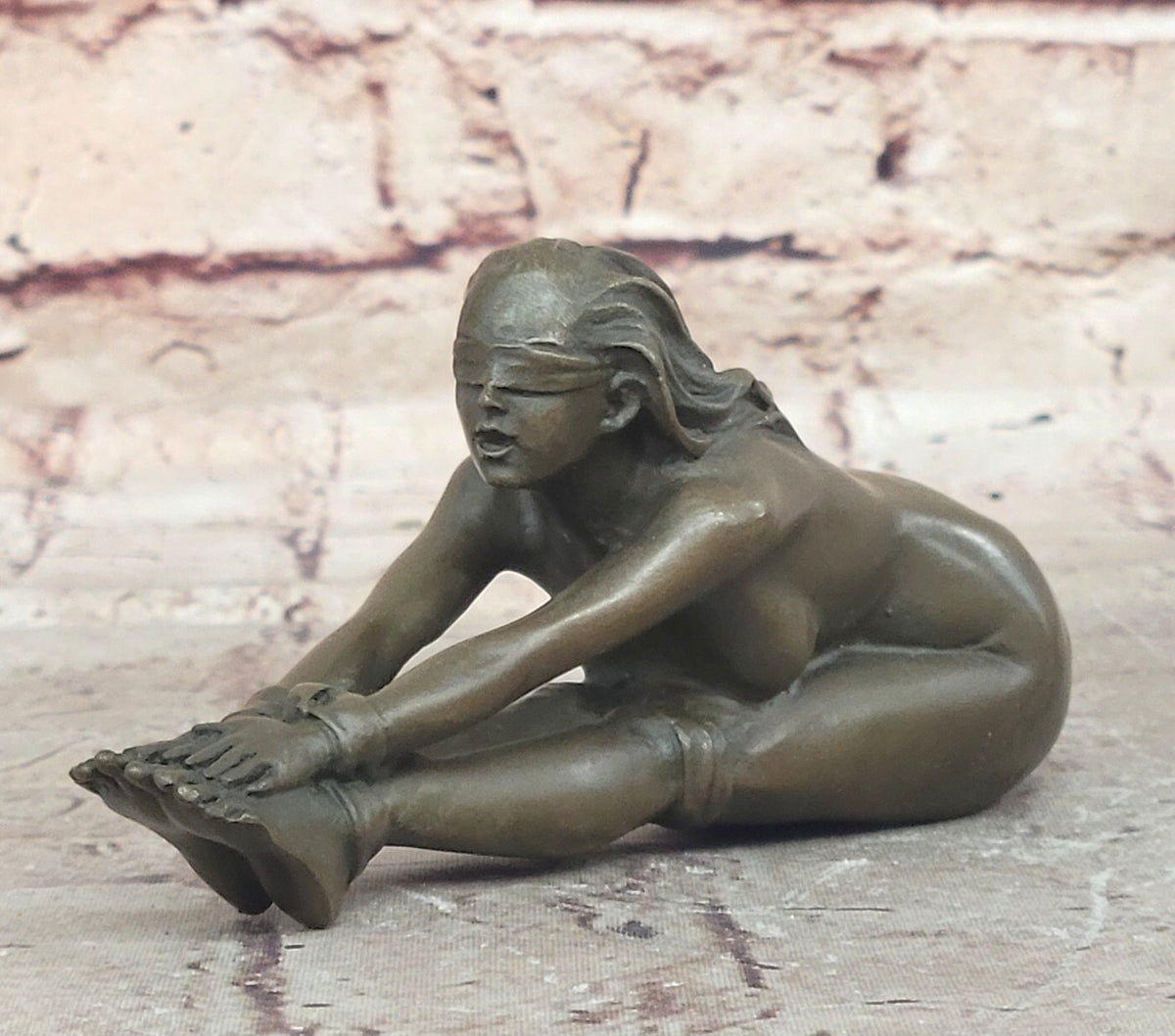 Original Artwork Girl Chantal - Erotische -Bronze - signiert J. Patoue Hot Cast Nude