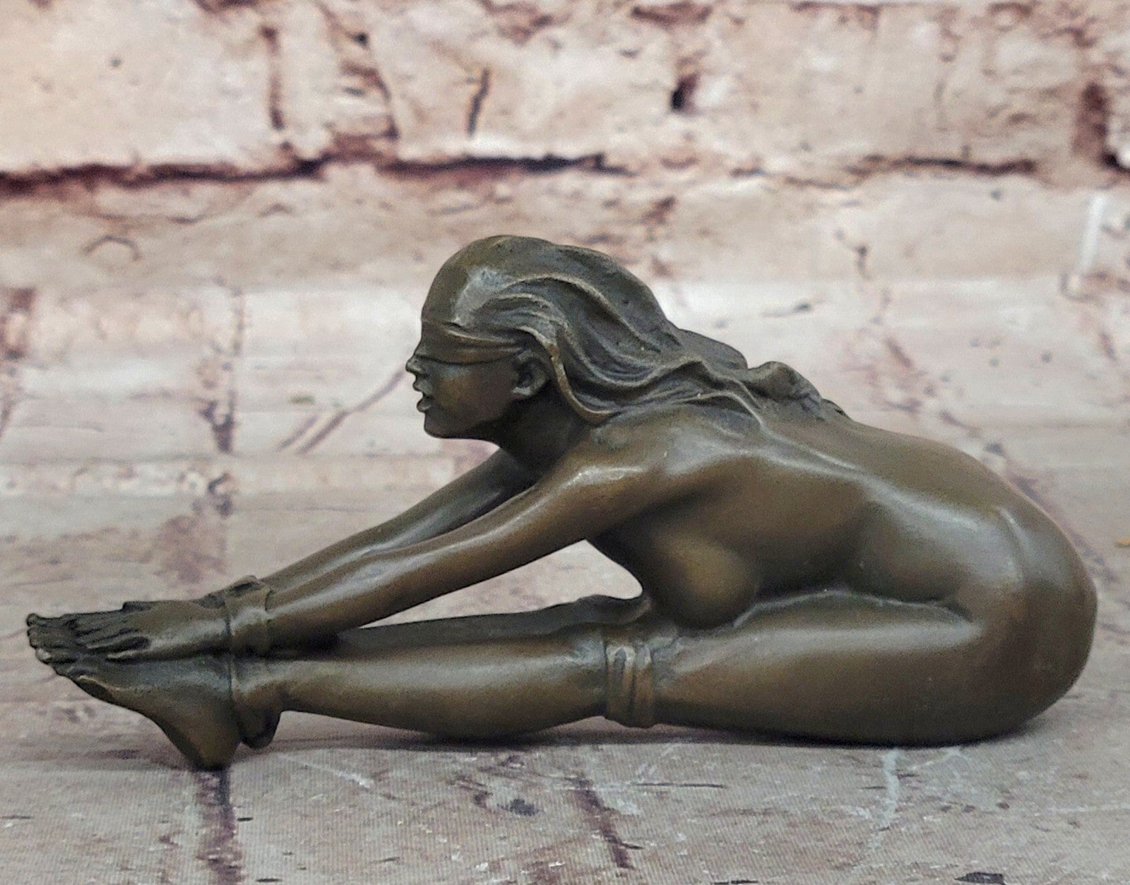 Original Artwork Girl Chantal - Erotische -Bronze - signiert J. Patoue Hot Cast Nude