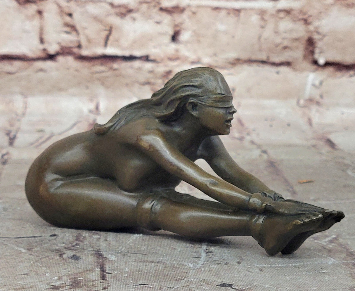 Original Artwork Girl Chantal - Erotische -Bronze - signiert J. Patoue Hot Cast Nude