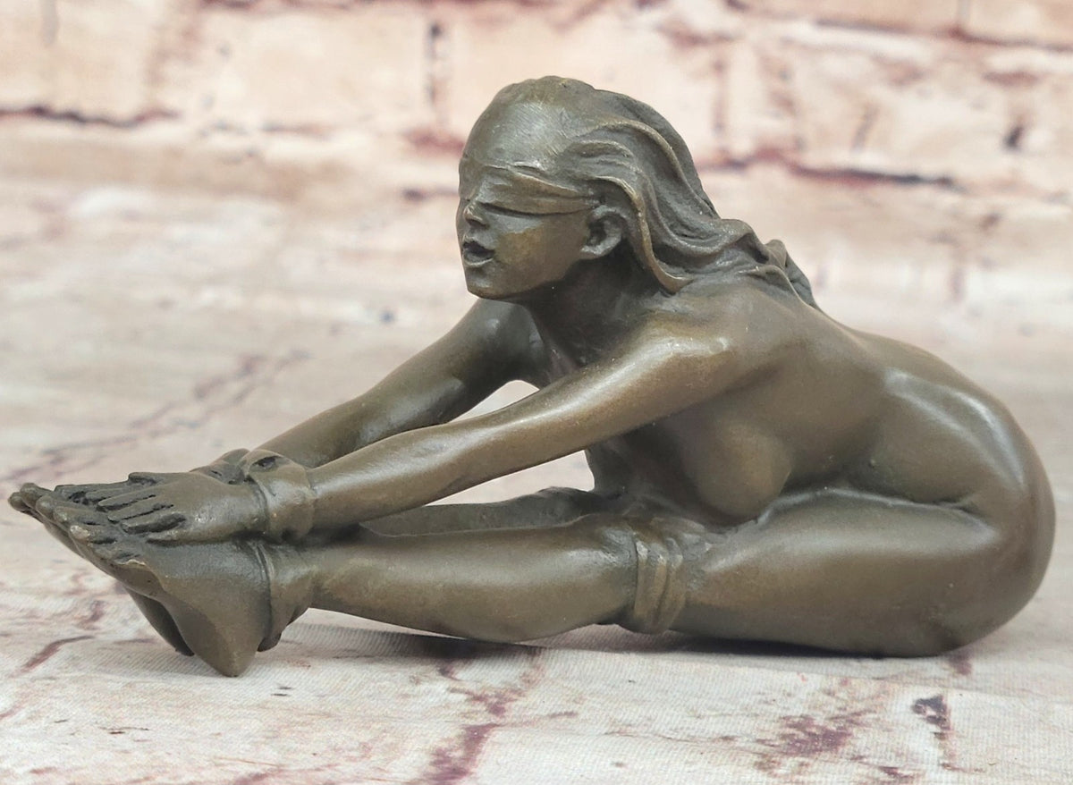 Original Artwork Girl Chantal - Erotische -Bronze - signiert J. Patoue Hot Cast Nude