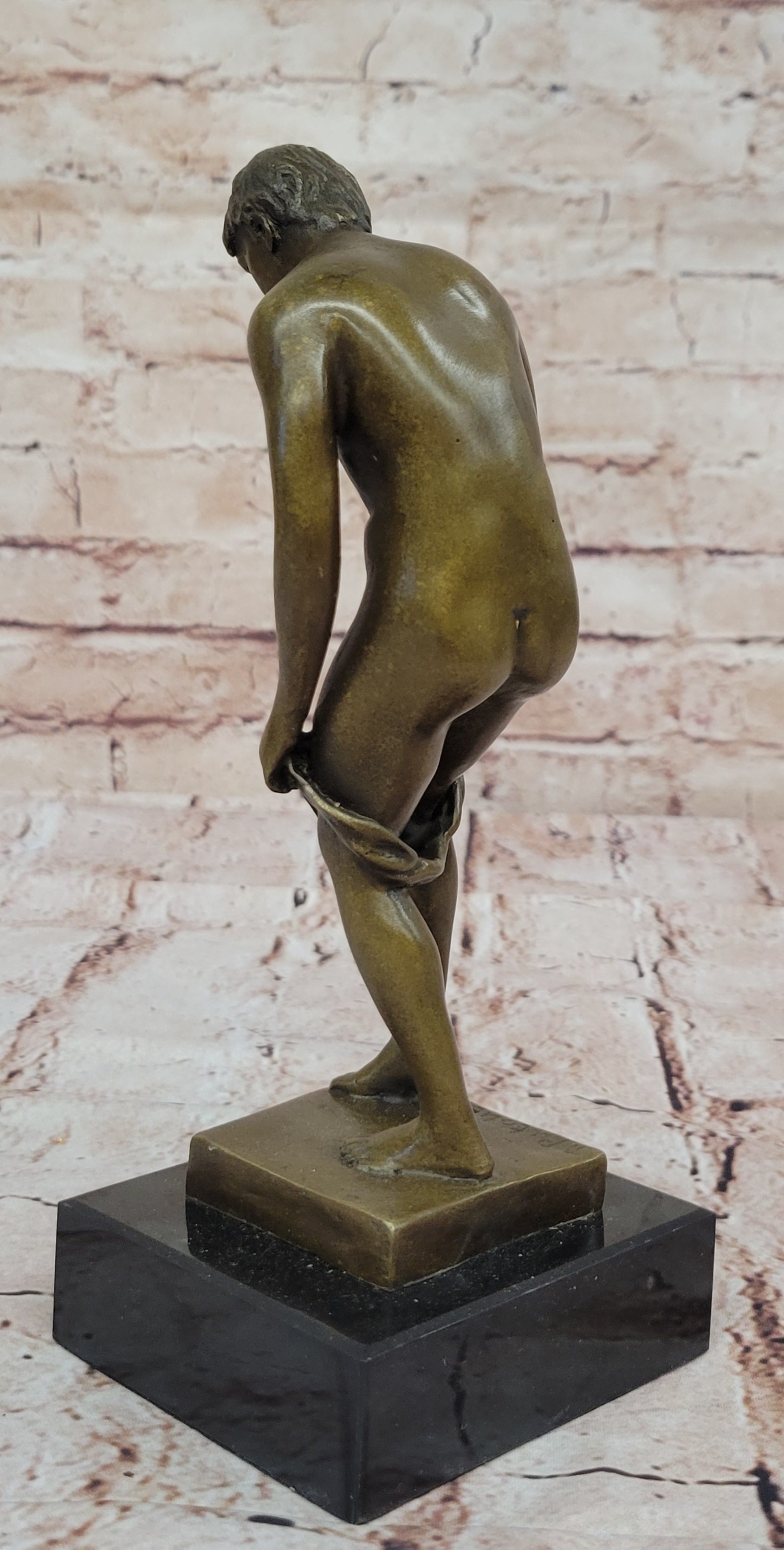 European Bronze Male Nude Sculpture – Gay Art Collector Edition, Athletic Man Statue for Sale
