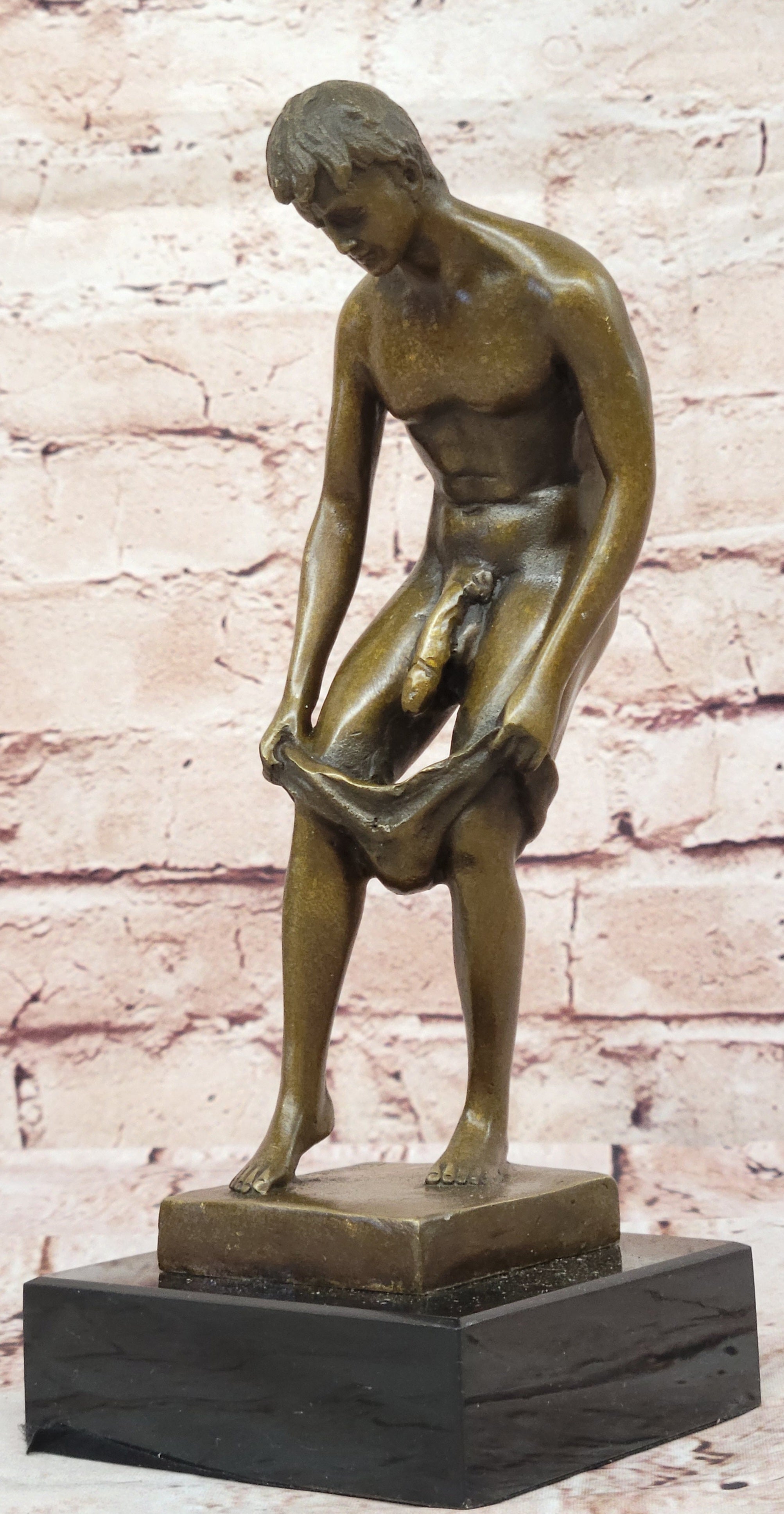 Bronze Sculpture Collectible Statue Gay Art Collector Edition Nude Male Man Gay