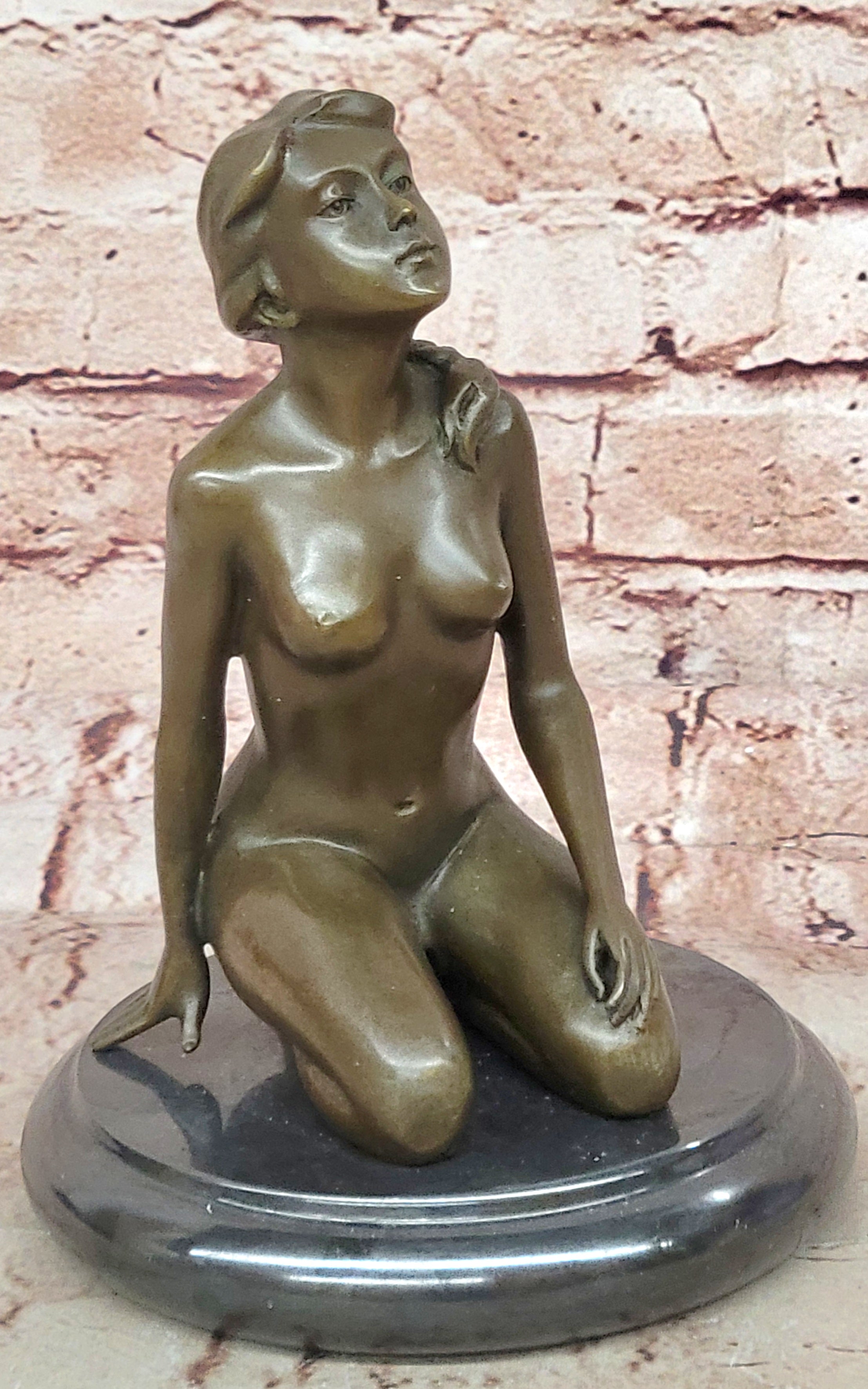 Modern Art Abstract Nude Female Bronze Hot Cast Sculpture Figurine Statue Figure
