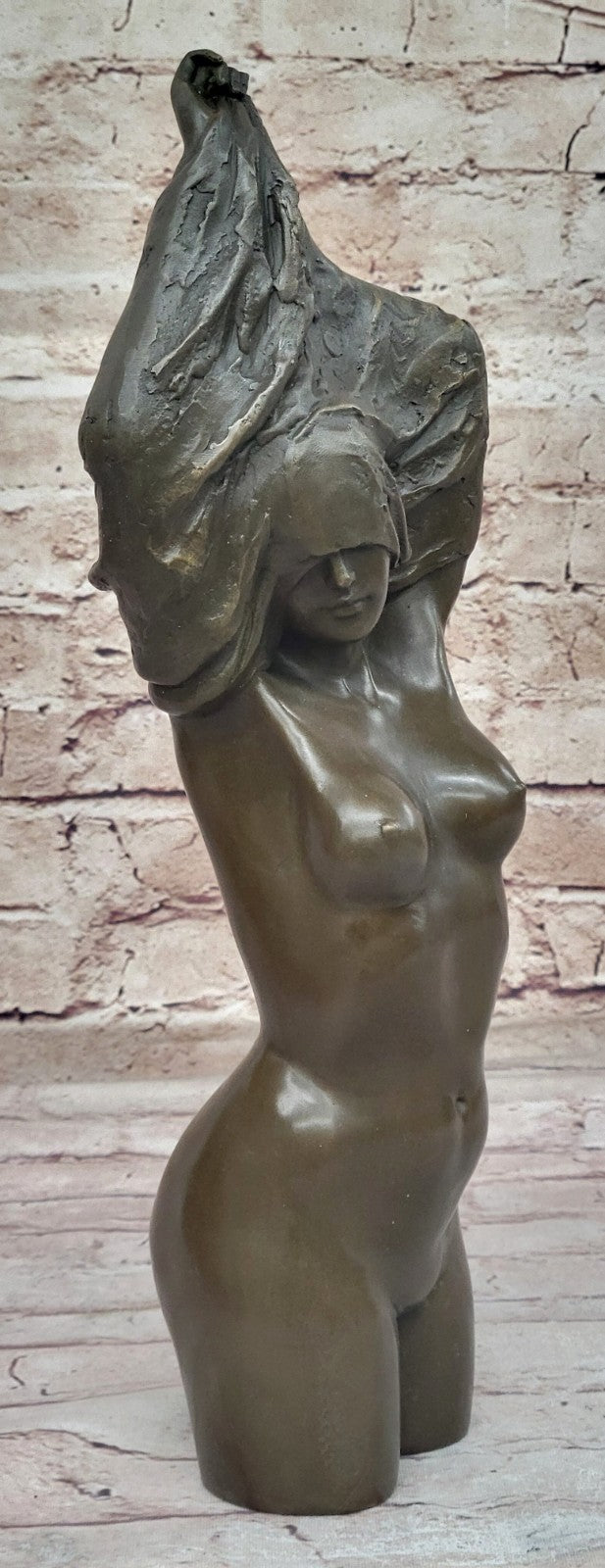 Hand Made Nude Temptress Female Bust by Miguel Lopez Milo – Bronze Sculpture Sale
