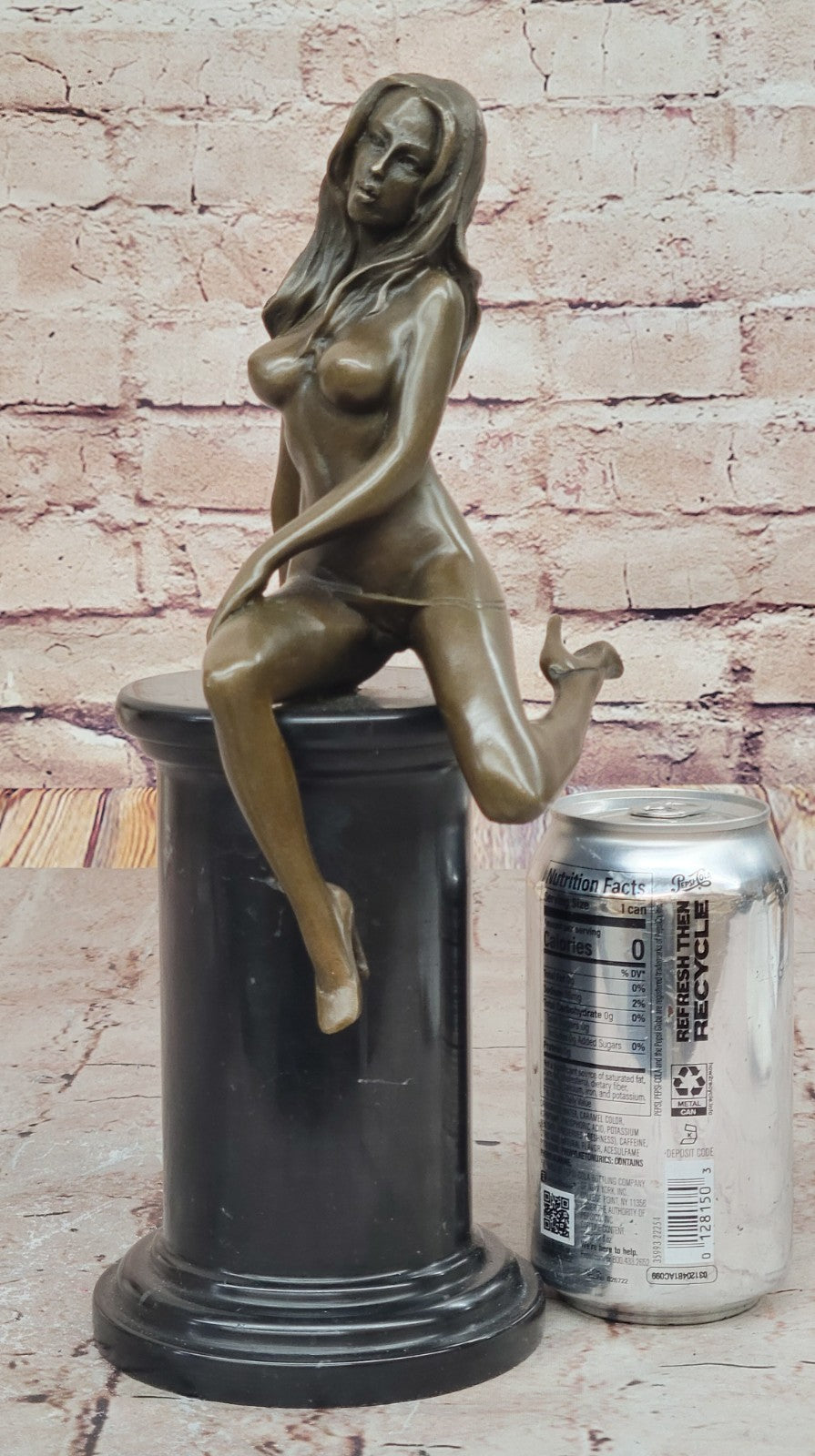 POPULAR BRONZE SCULPTURE NUDE GIRL FRENCH STATUE SIGNED FIGURINE FIGURE DEAL