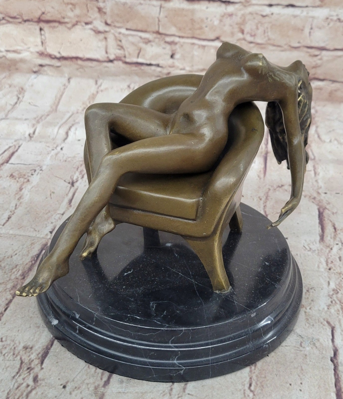 Bronze Sculpture Nude Naked Woman Museum Quality Artwork Figurine Sale Decor Art