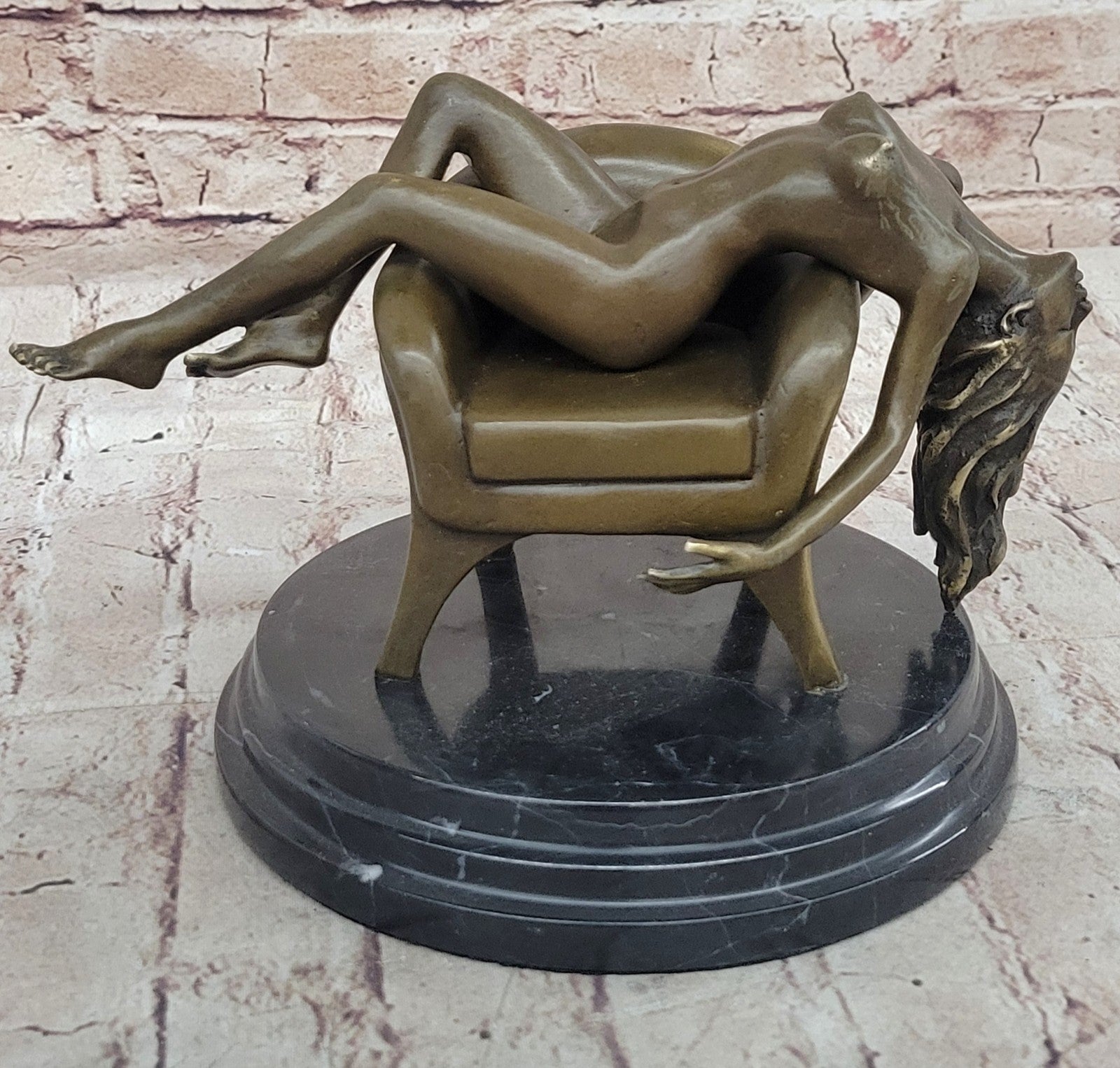 Bronze Sculpture Nude Naked Woman Museum Quality Artwork Figurine Sale Decor Art