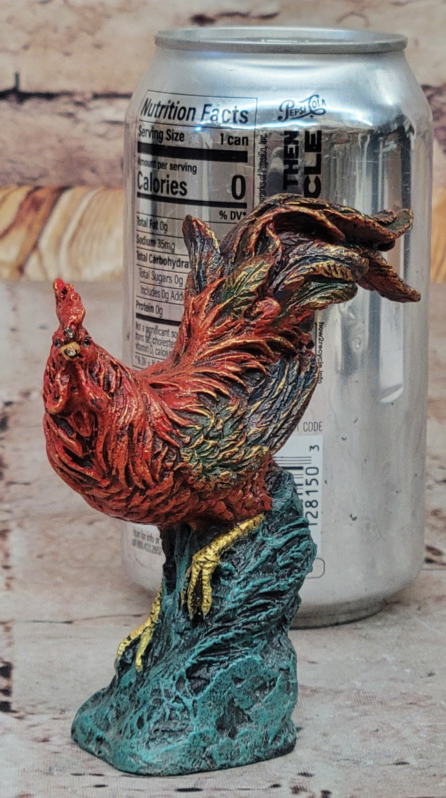 Art Deco Signed Bergman Rooster Farm/Home Decoration Bronze Sculpture Art