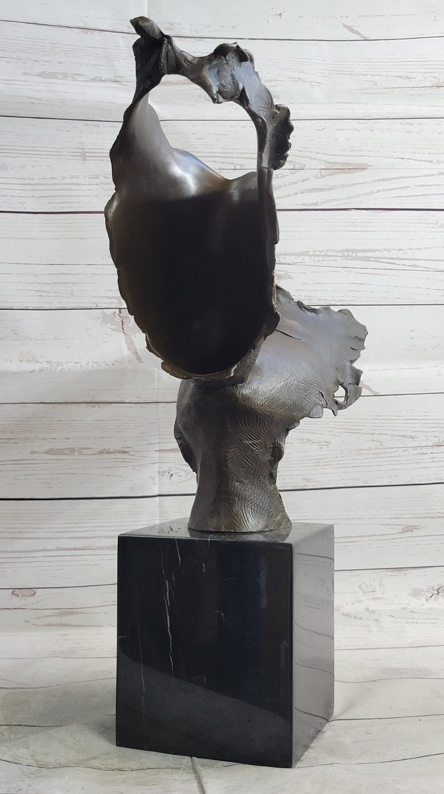 Huge Signed Dali First Kiss Bronze Two Mask Figurine Figure Statue Hot Cast Deal