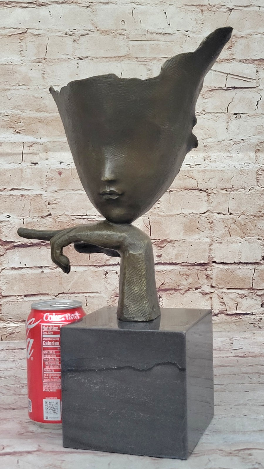 Handcrafted Bronze Blind Beauty by Mavchi Detailed Sculpture Home Decoration Sale