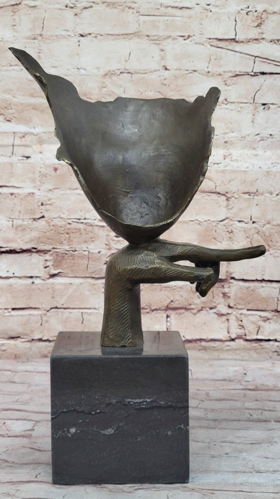 Handcrafted Bronze Blind Beauty by Mavchi Detailed Sculpture Home Decoration Sale