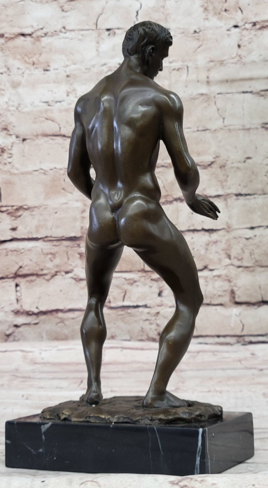 Nude Bronze Sculpture Original Artwork Love You This Much Gay Figurine Figure