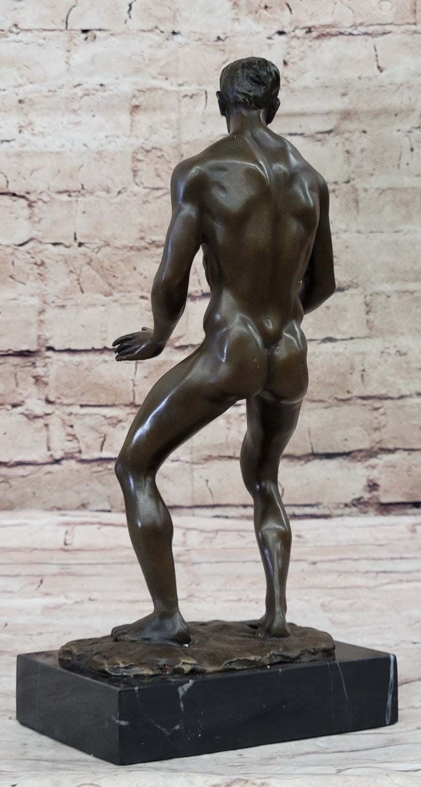 Nude Bronze Sculpture Original Artwork Love You This Much Gay Figurine Figure