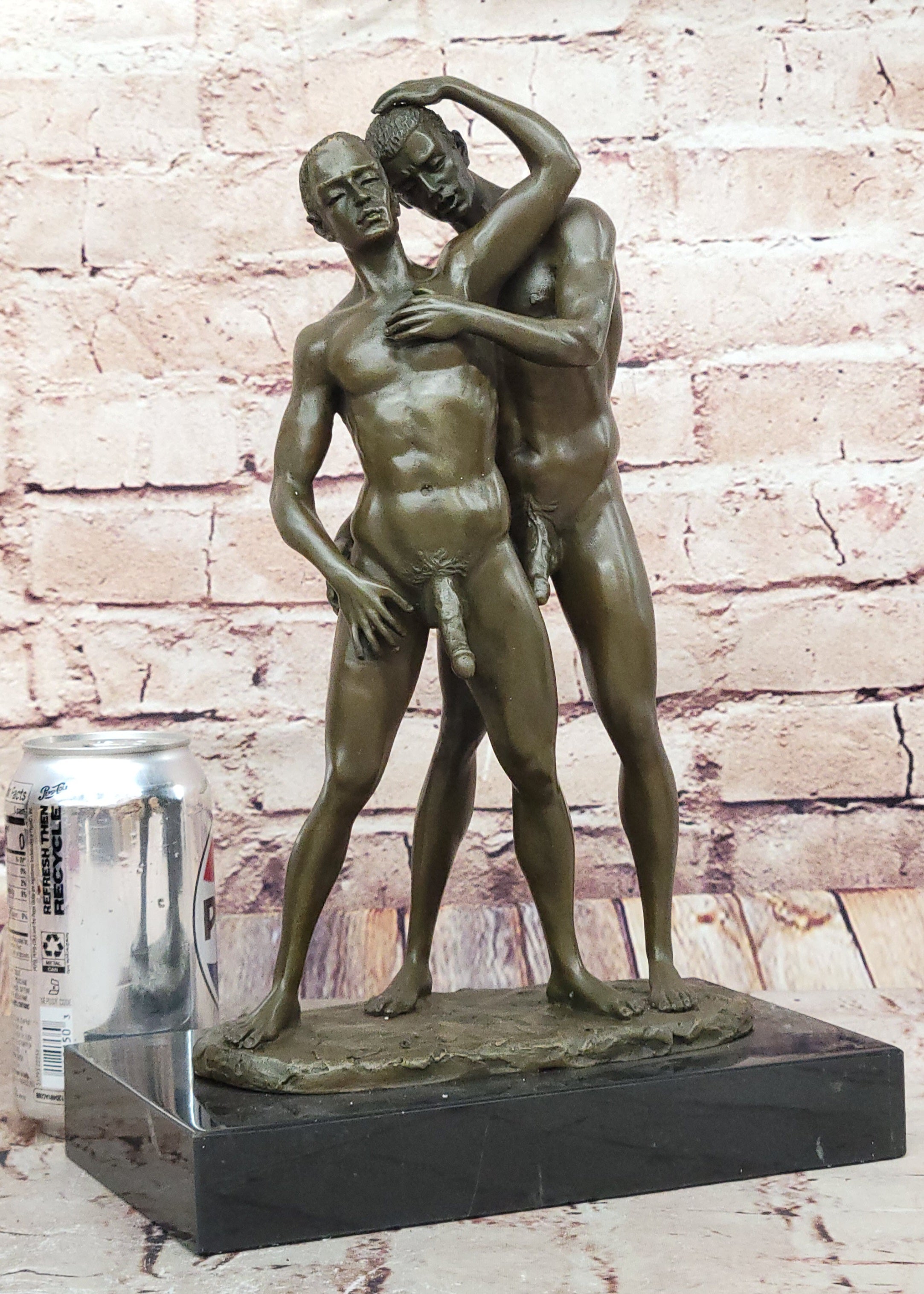 Nude Bronze Sculpture Detailed Superb Statue Hand Made Classic Erotic Art Figurine