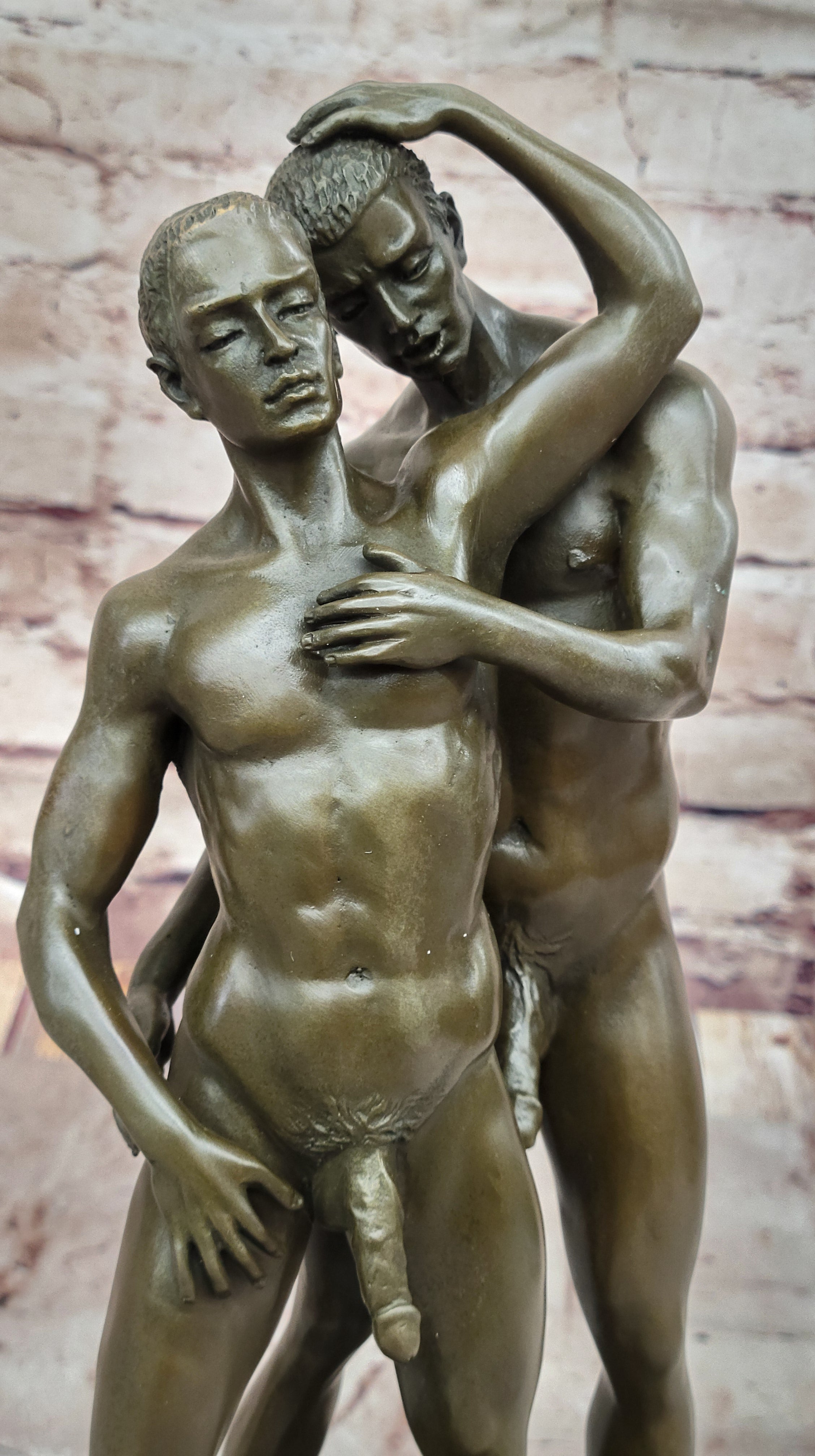 Nude Bronze Sculpture Detailed Superb Statue Hand Made Classic Erotic Art Figurine