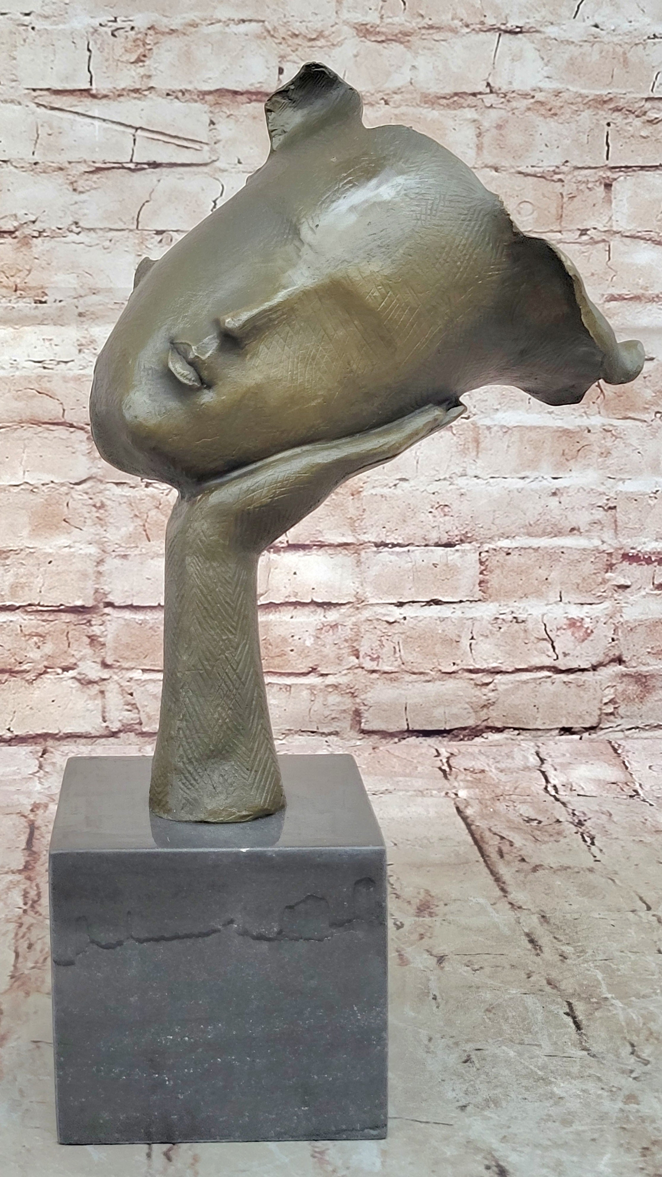 Bronze Sculpture Modern Abstract Women Classic Artwork Figurine Figure Dali