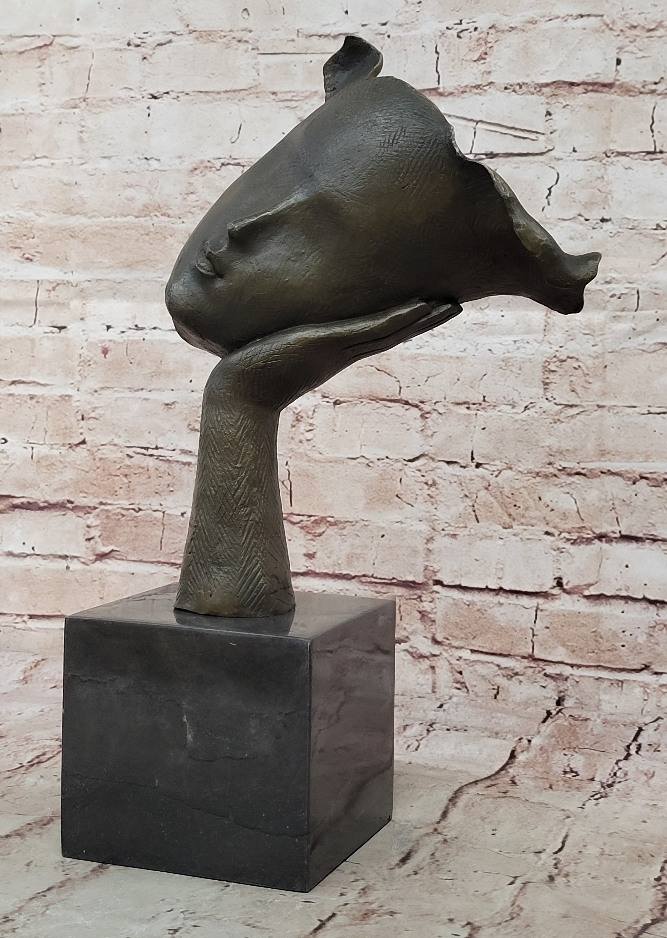 Bronze Sculpture Modern Abstract Women Classic Artwork Figurine Figure Dali