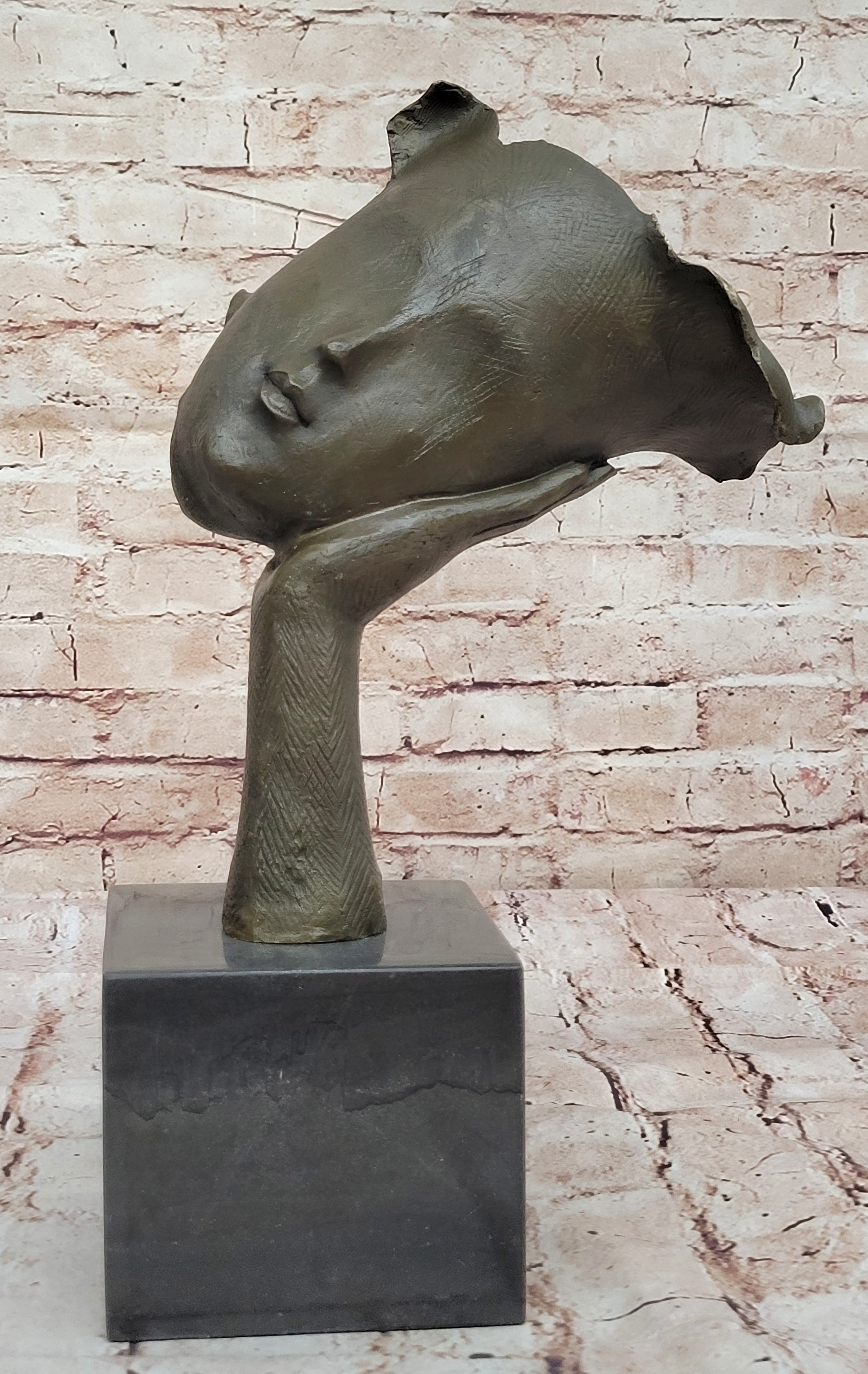 Bronze Sculpture Modern Abstract Women Classic Artwork Figurine Figure Dali