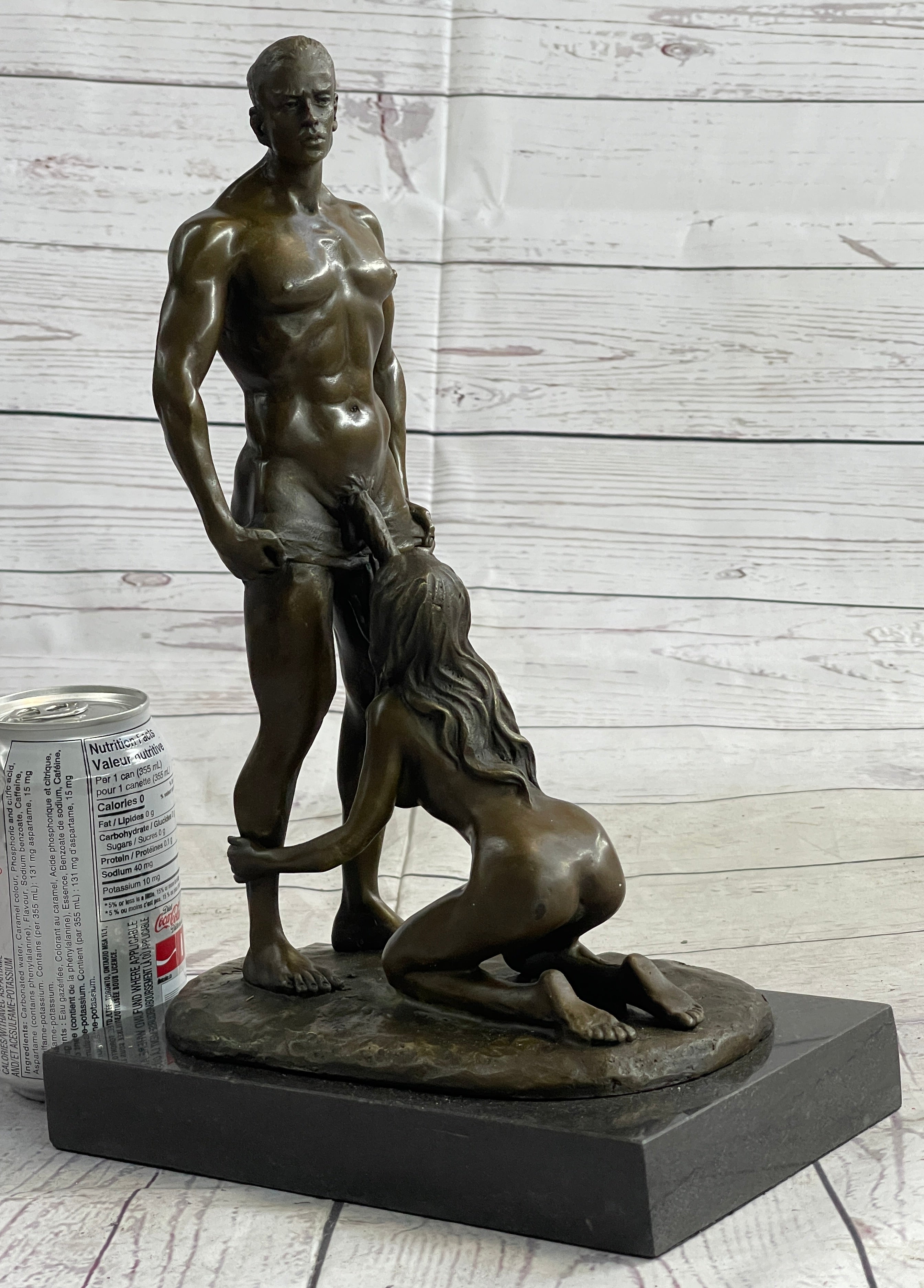 Handcrafted Detailed Musuem Quality Classic Erotic Nude Artwork Bronze Sculpture